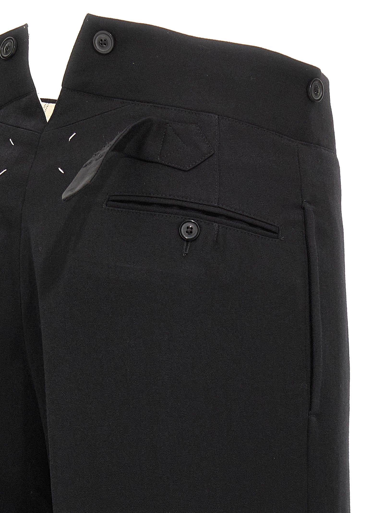 パンツ Maison Margiela Strap wool pants Maison Margiela Strap Wool Pants | italist