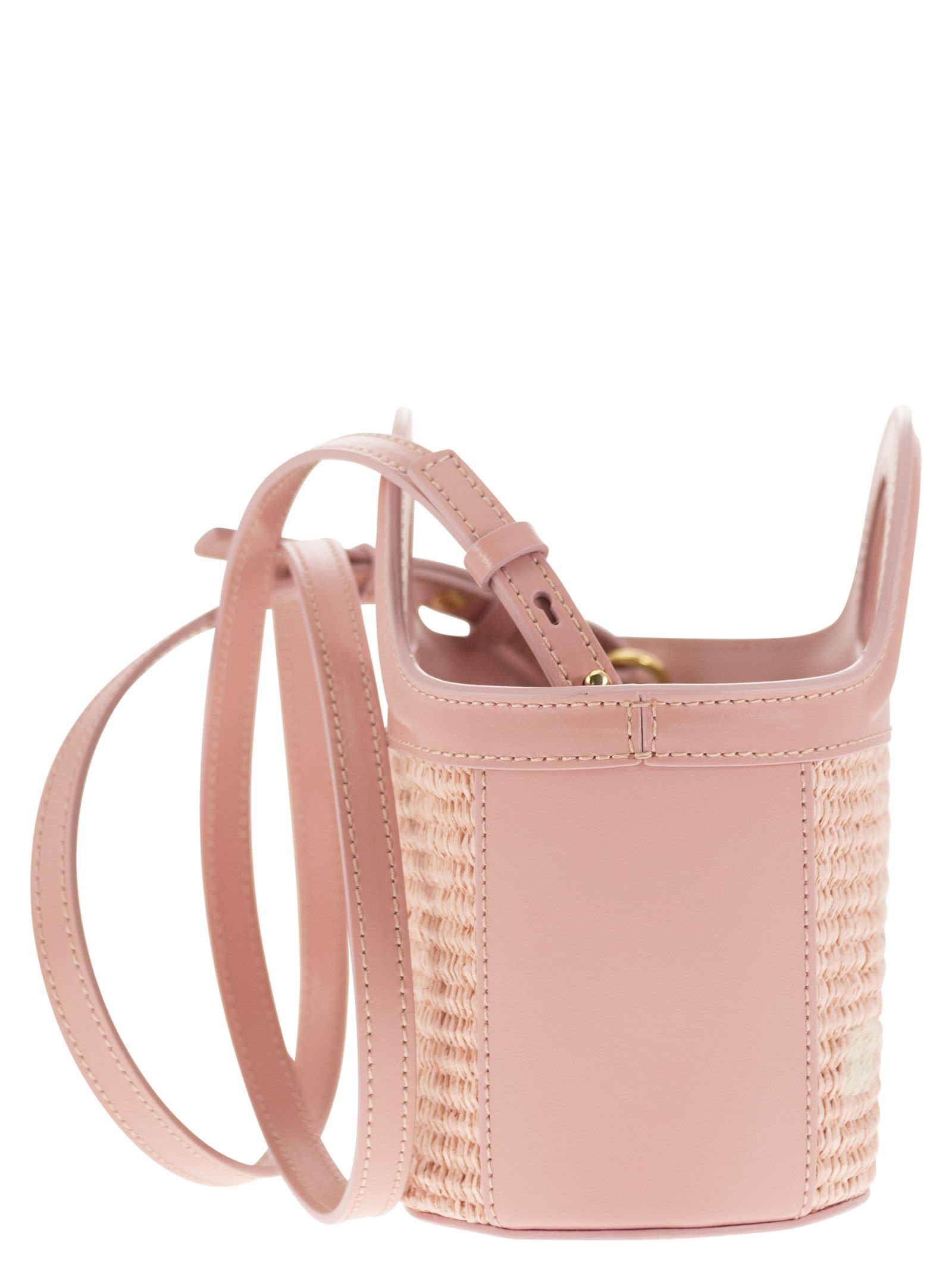 【送料&関税込】Marni Tropicalia Micro Hand Bag In Rose-pink Marni Tropicalia Micro Hand Bag In Rose-pink Raffia