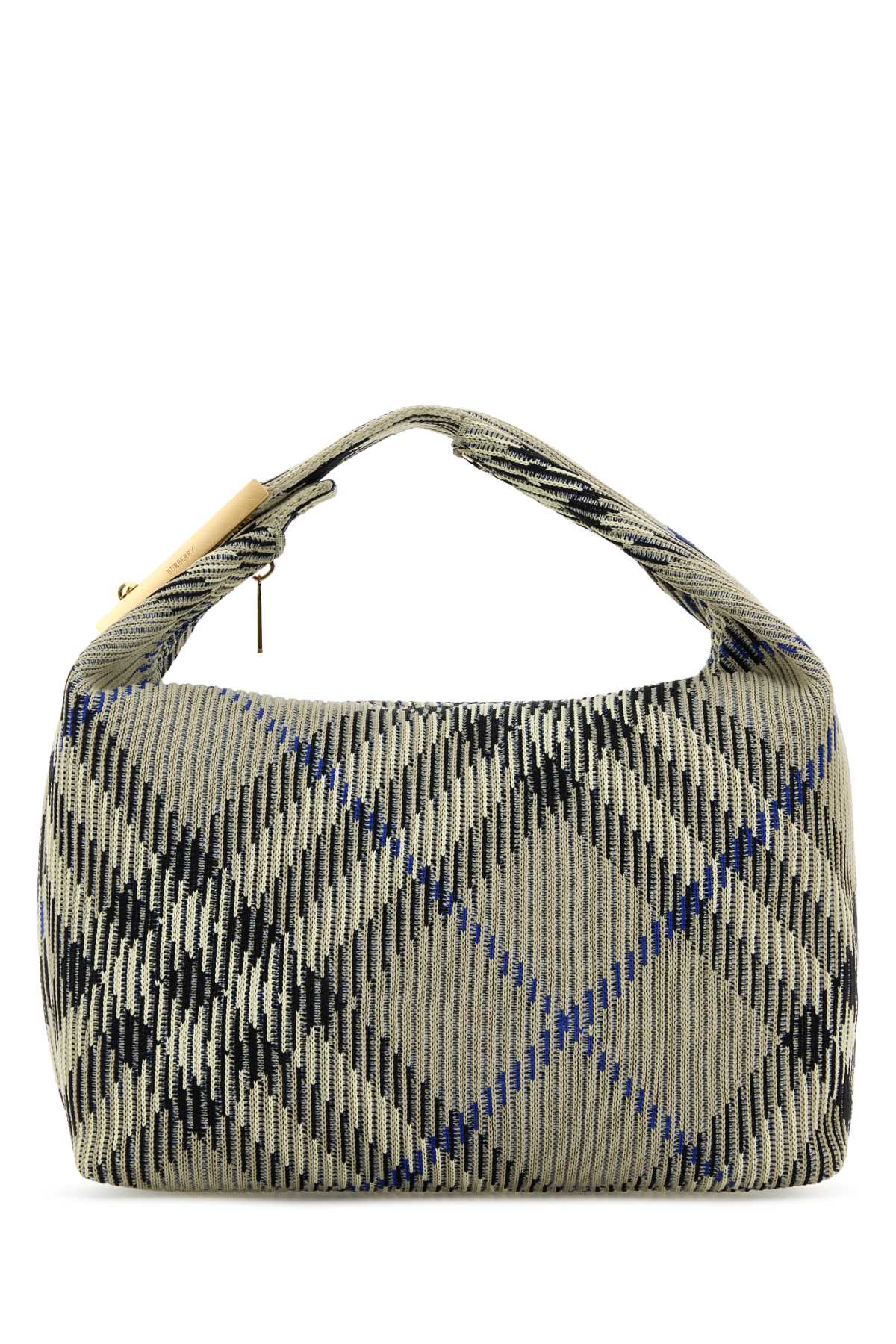 【関税&送料込】Burberry Embroidered Nylon Medium Peg Handba Burberry Embroidered Nylon Medium Peg Handbag | italist