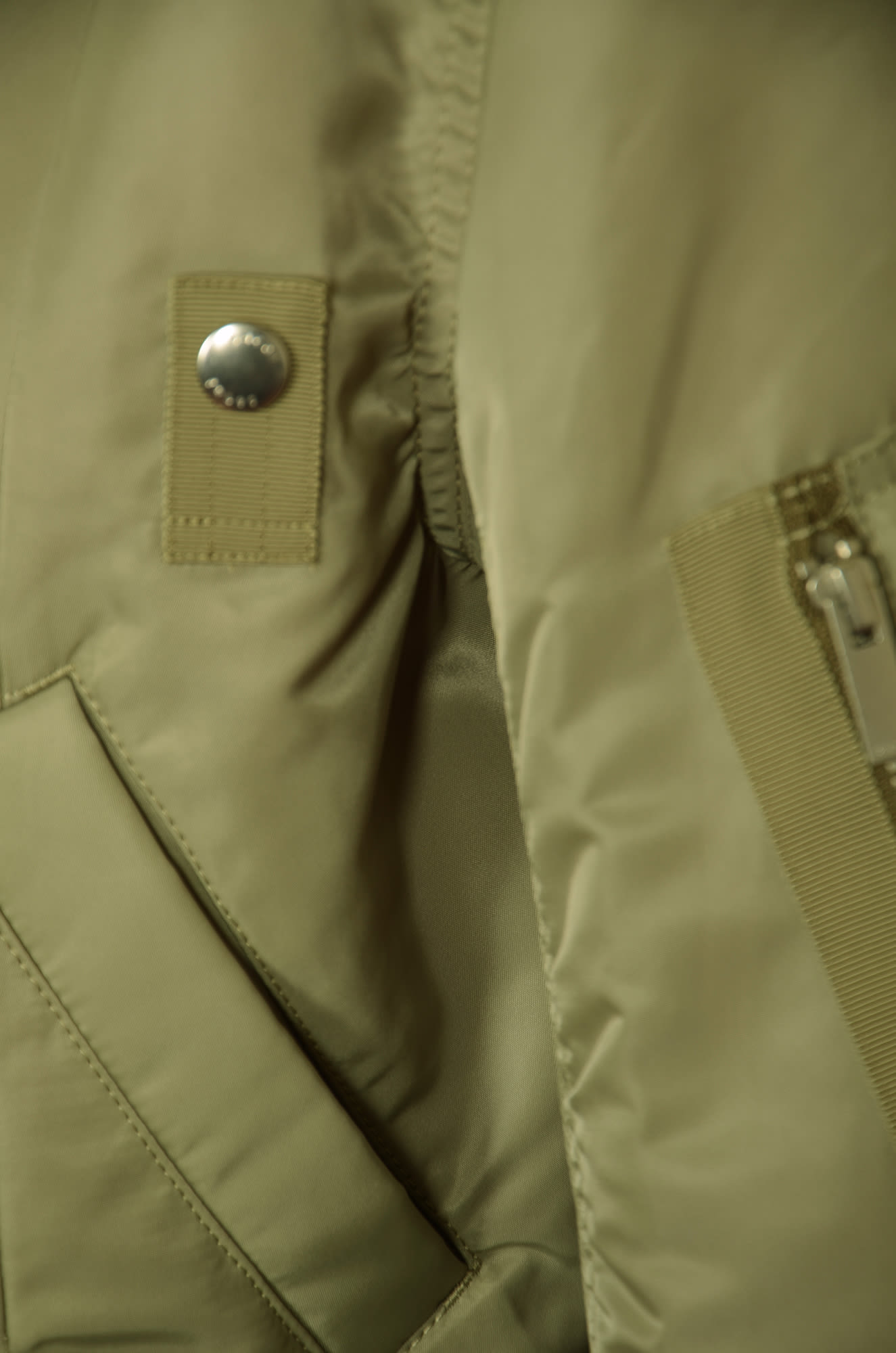 Sacai Zip-up Asymmetric Bomber Jacket | italist