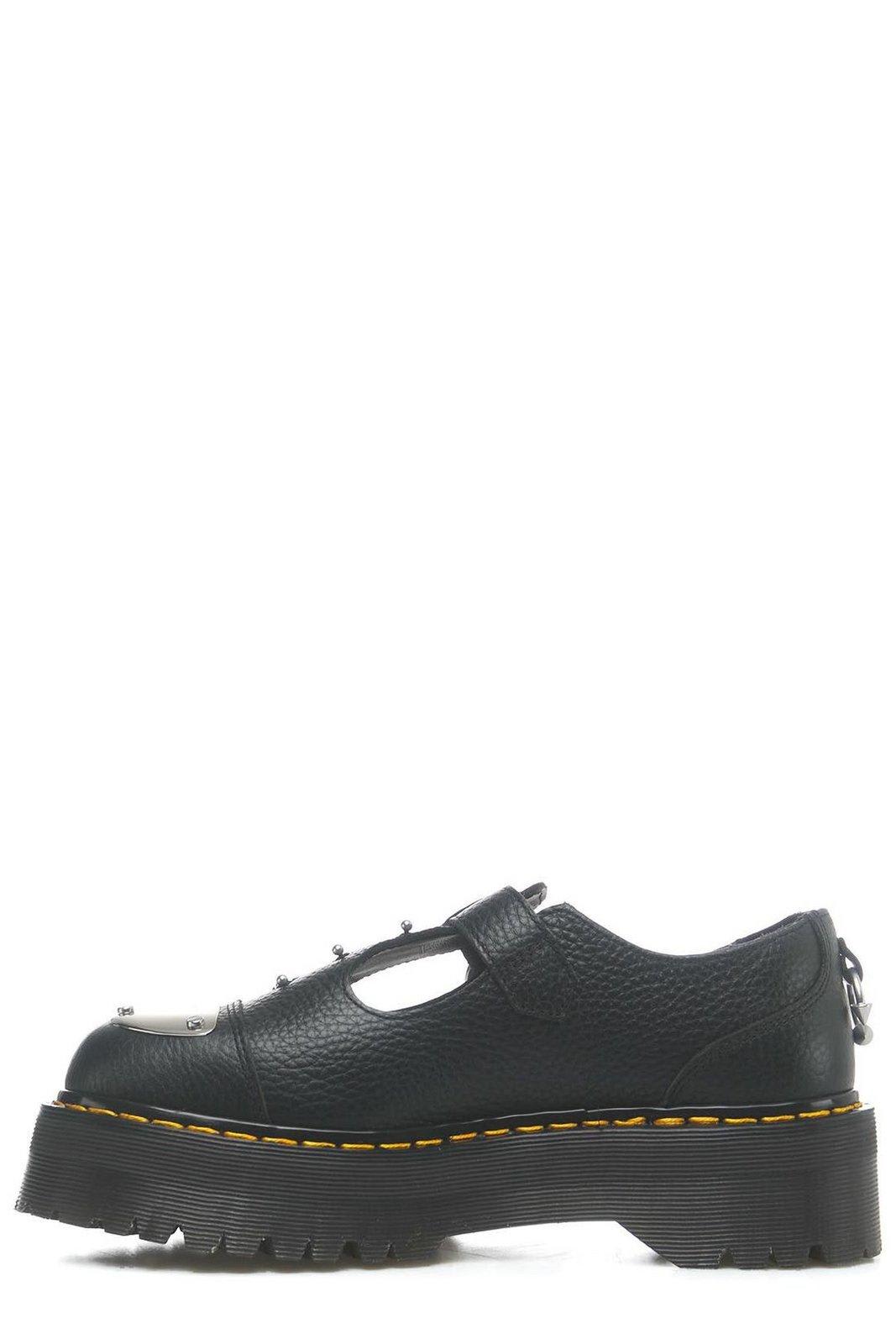US購入・ほぼ完売★Dr. Martens Bethan Piercing Leather Shoes dr-martens-BlackMetallic-