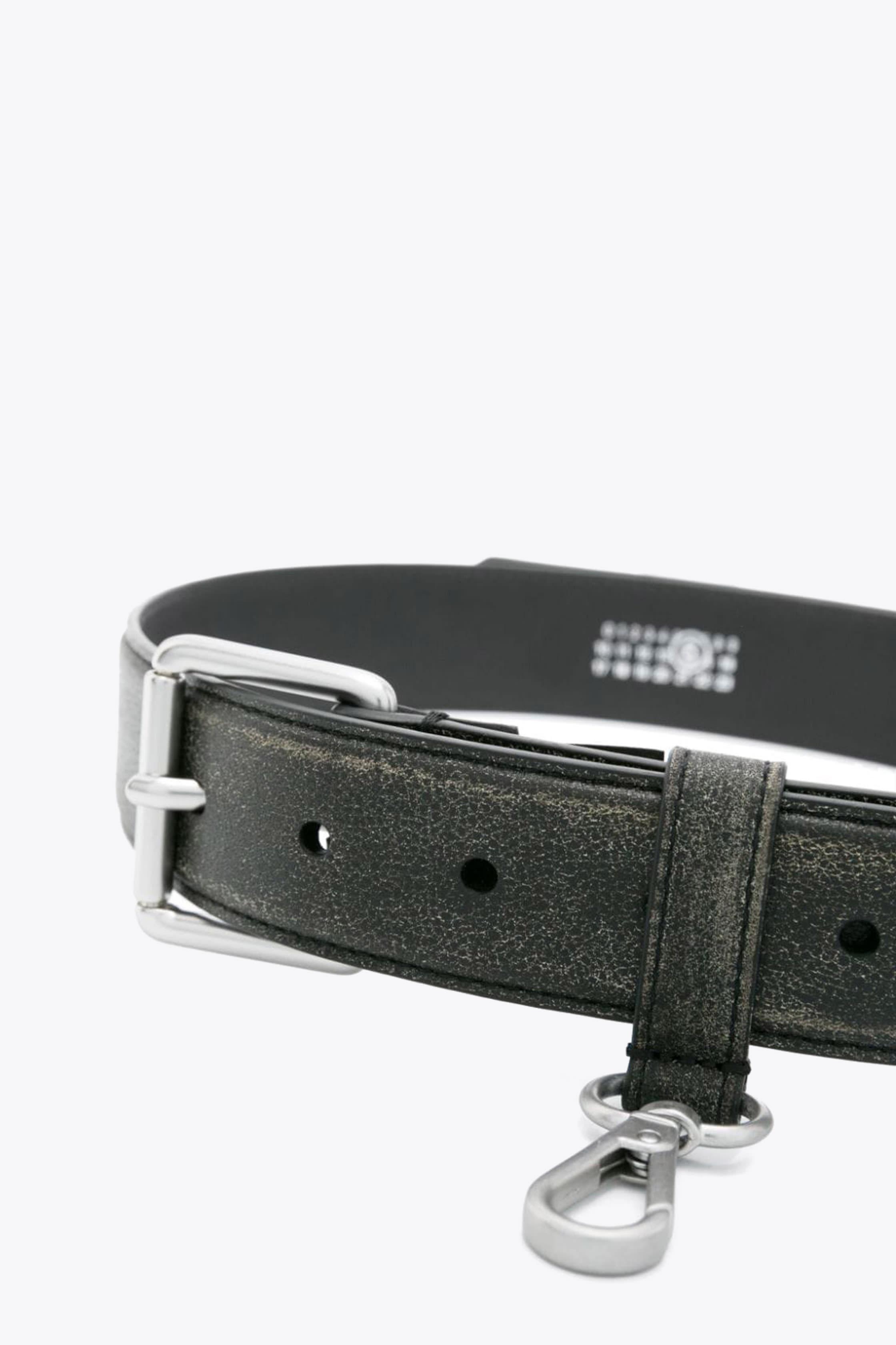 MM6 Maison Margiela Cintura Leather Belt With Snap-hook name