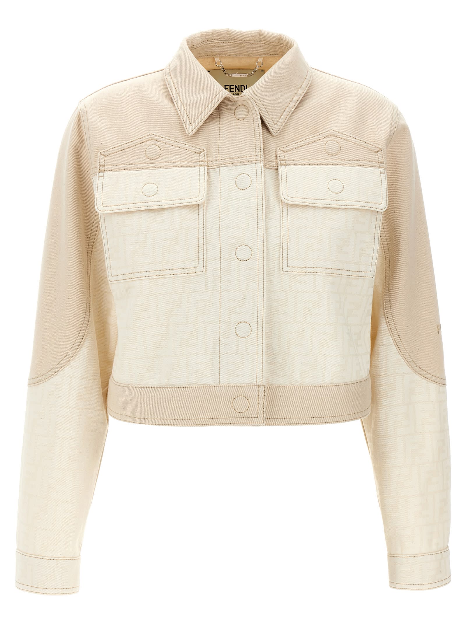 【送料&関税込】Fendi Two-tone Denim Jacket Fendi Two-tone Denim Jacket | italist