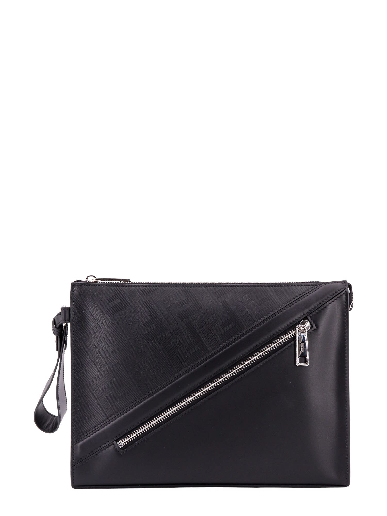 Men's Fendi Shadow Diagonal Clutch by Fendi