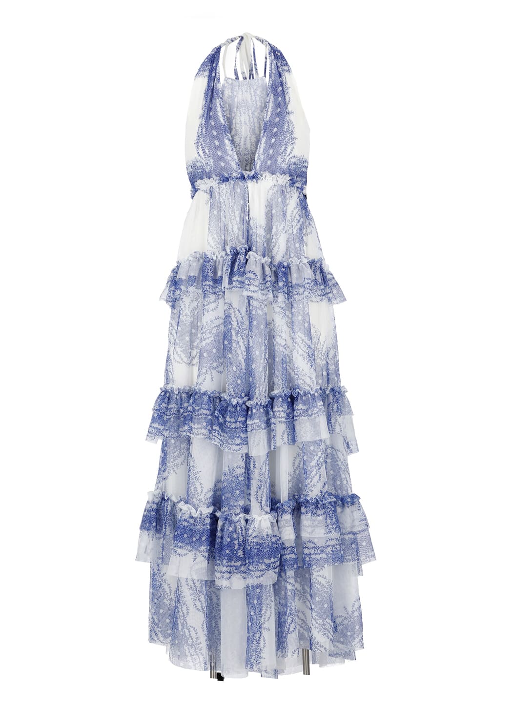 print tulle dress