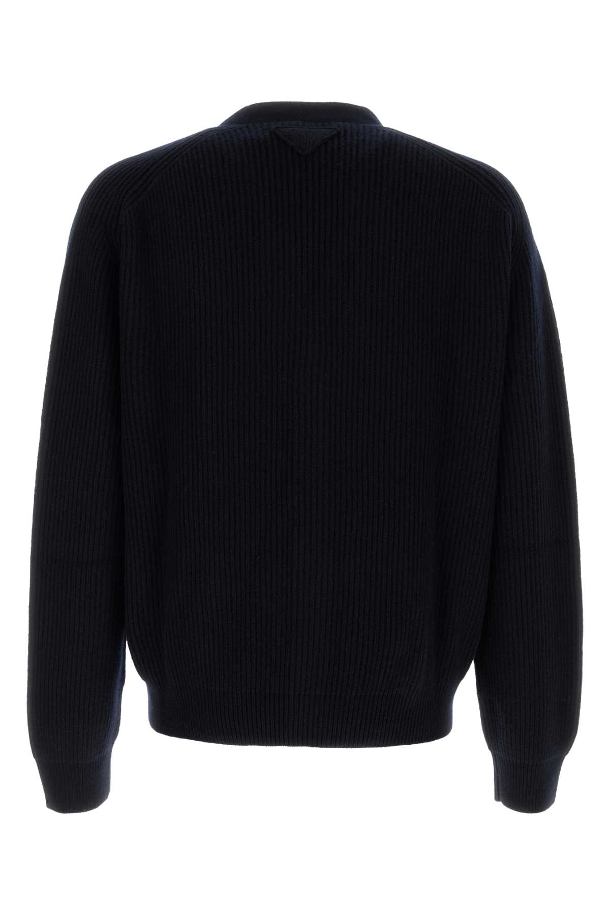 Prada Dark Blue Cashmere Cardigan | italist