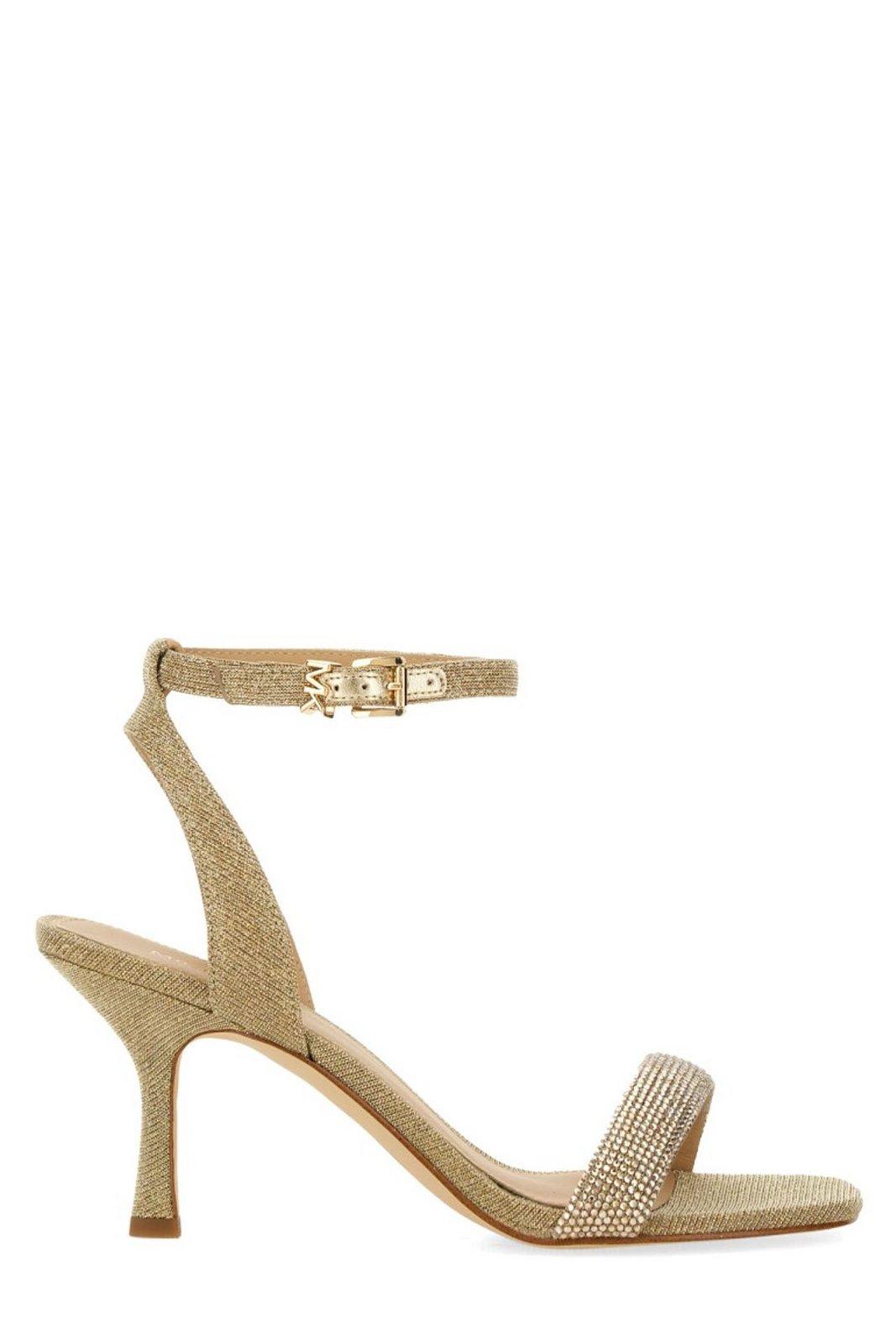 サンダル・ミュール Michael By Michael Kors Sandal Carrie Michael Michael Kors Carrie 75mm rhinestone-embellished