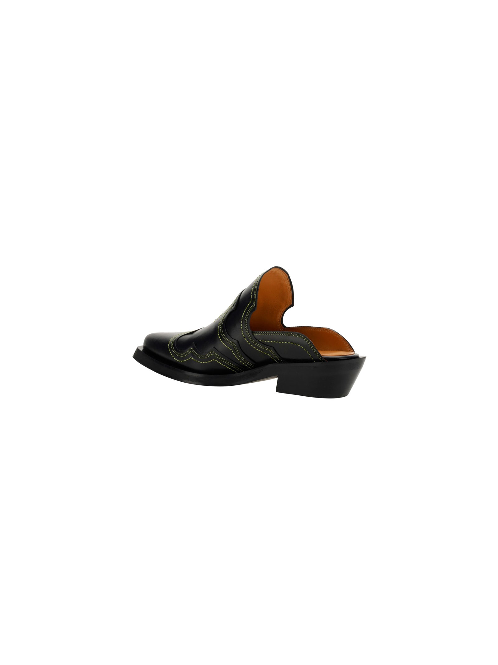 人気♦GANNI♦刺繍入りウェスタンミュール Ganni Western Mules | italist