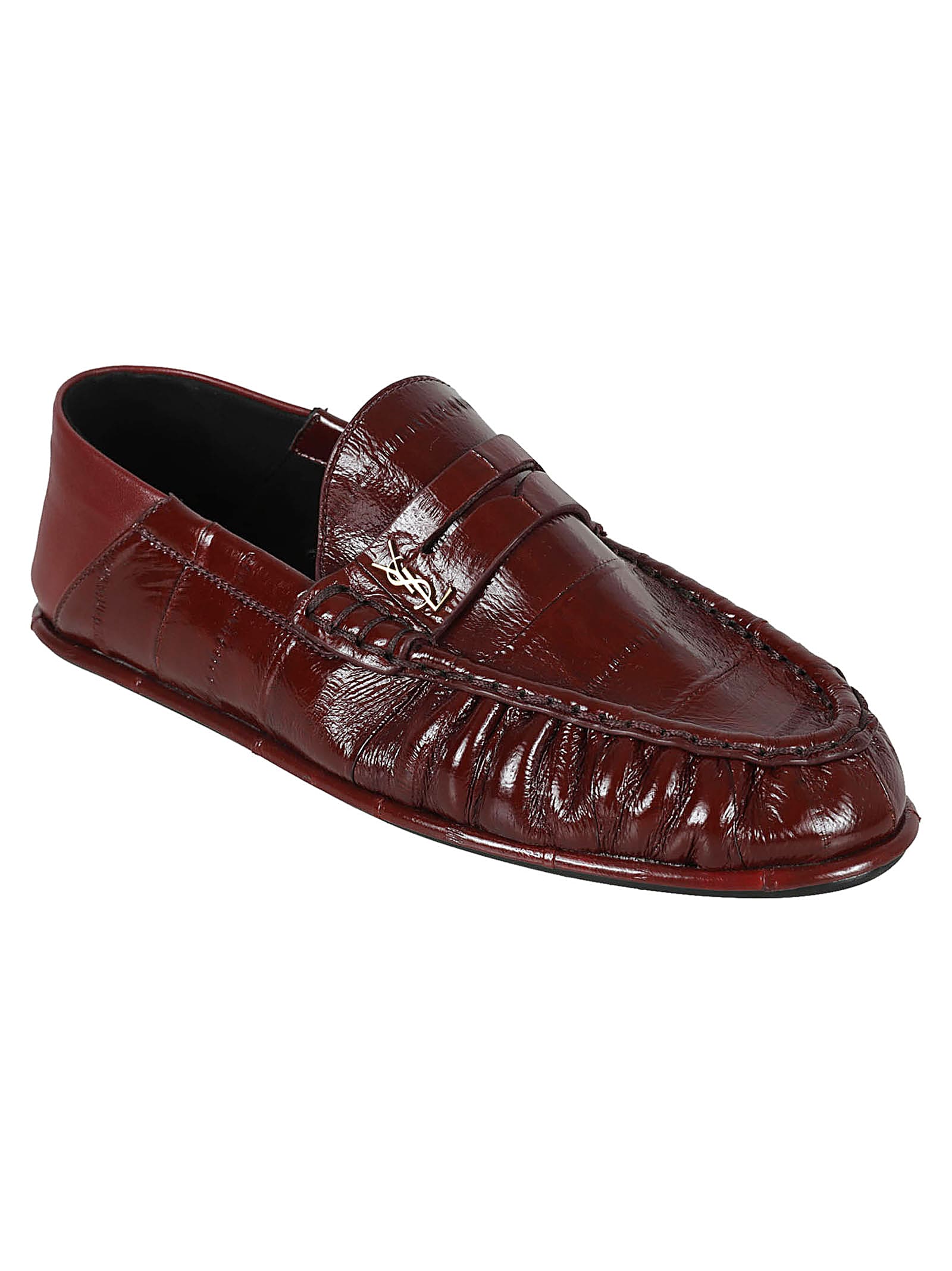 結婚祝い Ysl Laurent Saint Logo italist | Loafers Embossed 小物