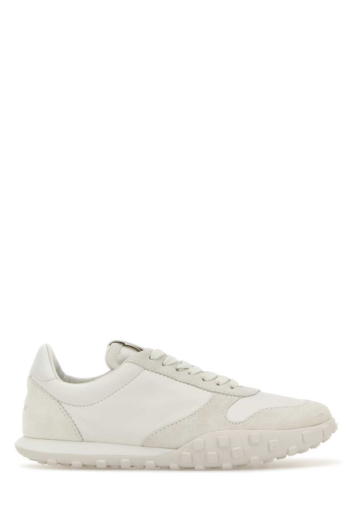 スニーカー JIL SANDER White Leather And Suede Moon Sneakers Jil Sander White Leather And Suede Moon Sneakers | italist