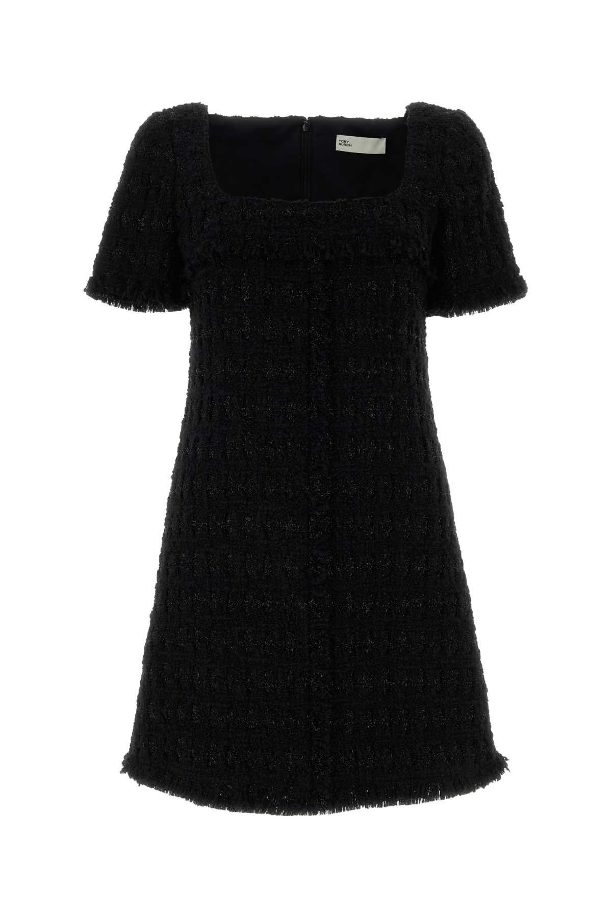 black tweed mini dress