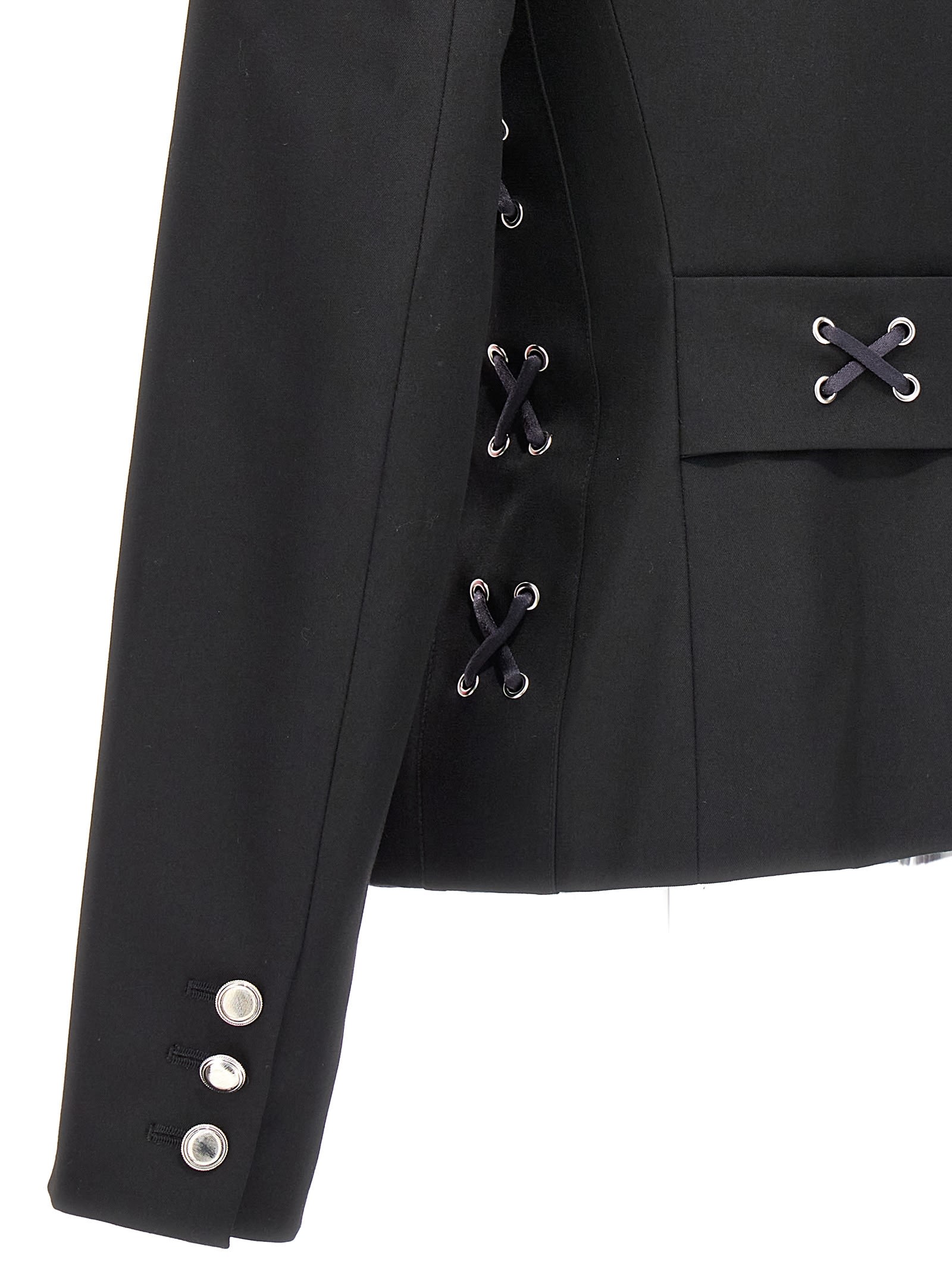ジャケット ALESSANDRA RICH Single breast lace-up blazer jacket Alessandra rich Single breast lace-up blazer jacket