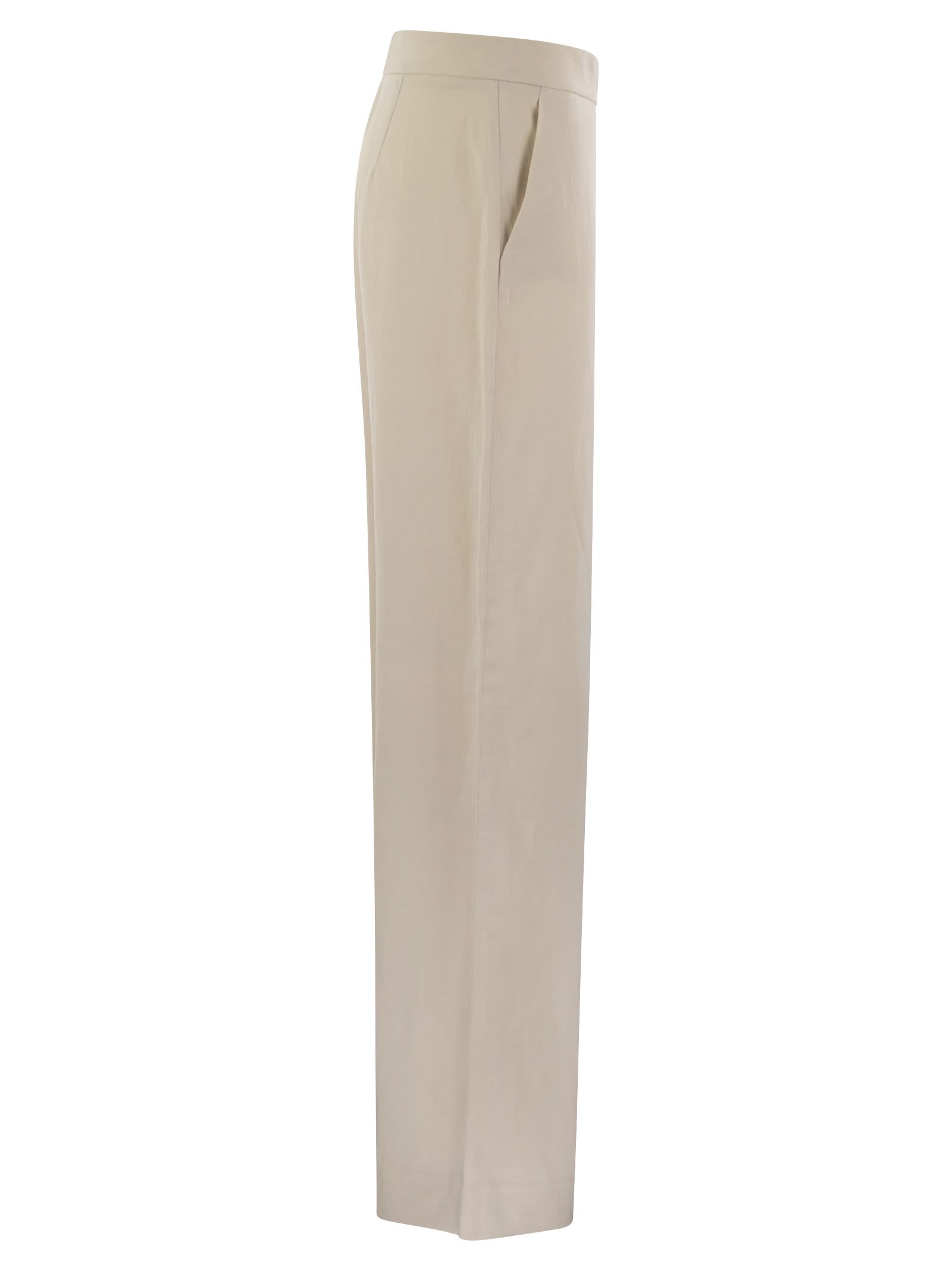 パンツ ANTONELLI FIRENZE Viscose and linen trousers (J8303L 122) Antonelli Viscose And Linen Trousers | italist