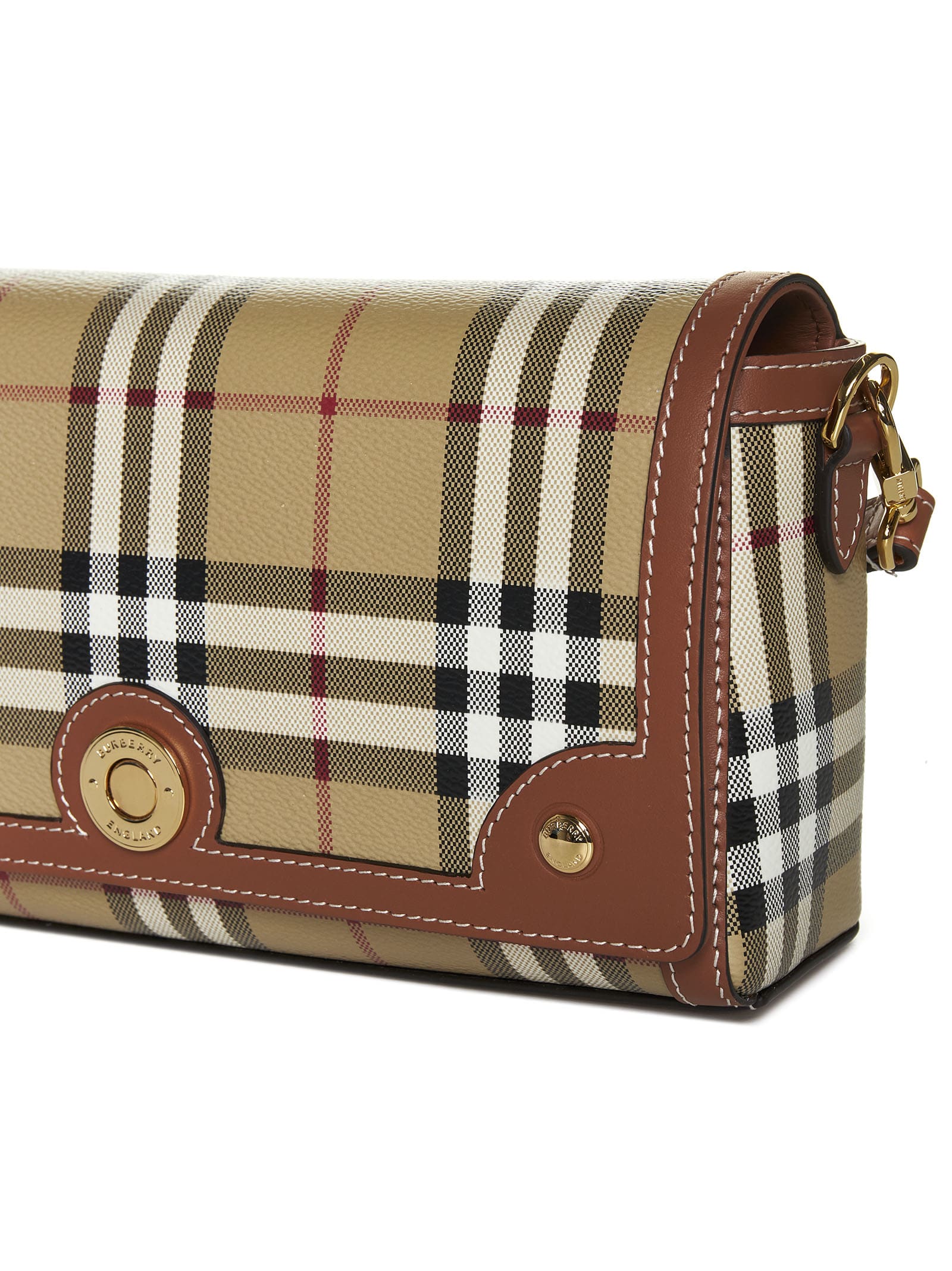 [Burberry] Check Note Shoulder Bag ☆送料込☆ Note Bag in Black - Women | Burberry® Official