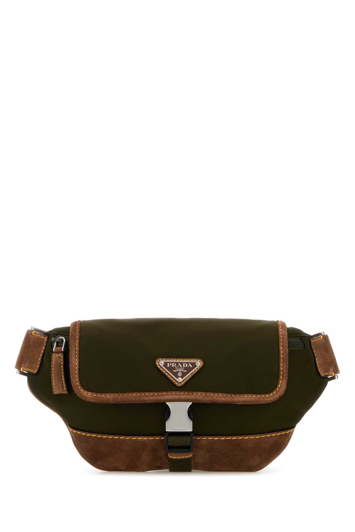 Prada Two-tone Re-nylon And Suede Belt Bag | italist, ALWAYS