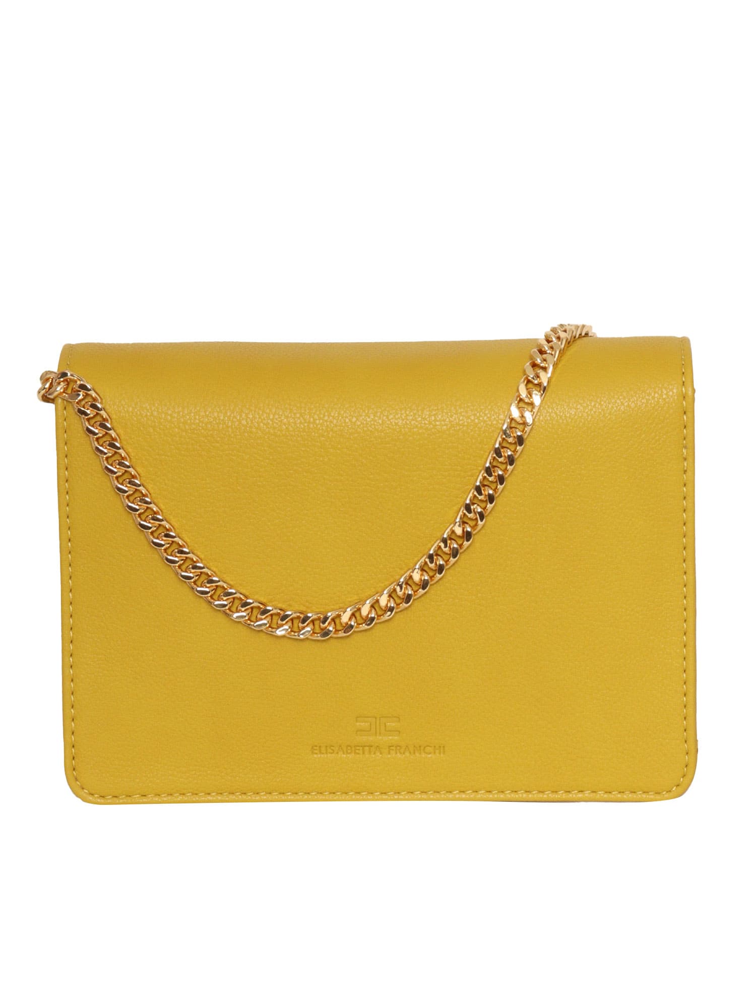 Elisabetta Franchi Groumette Chain Small Shoulder Bag