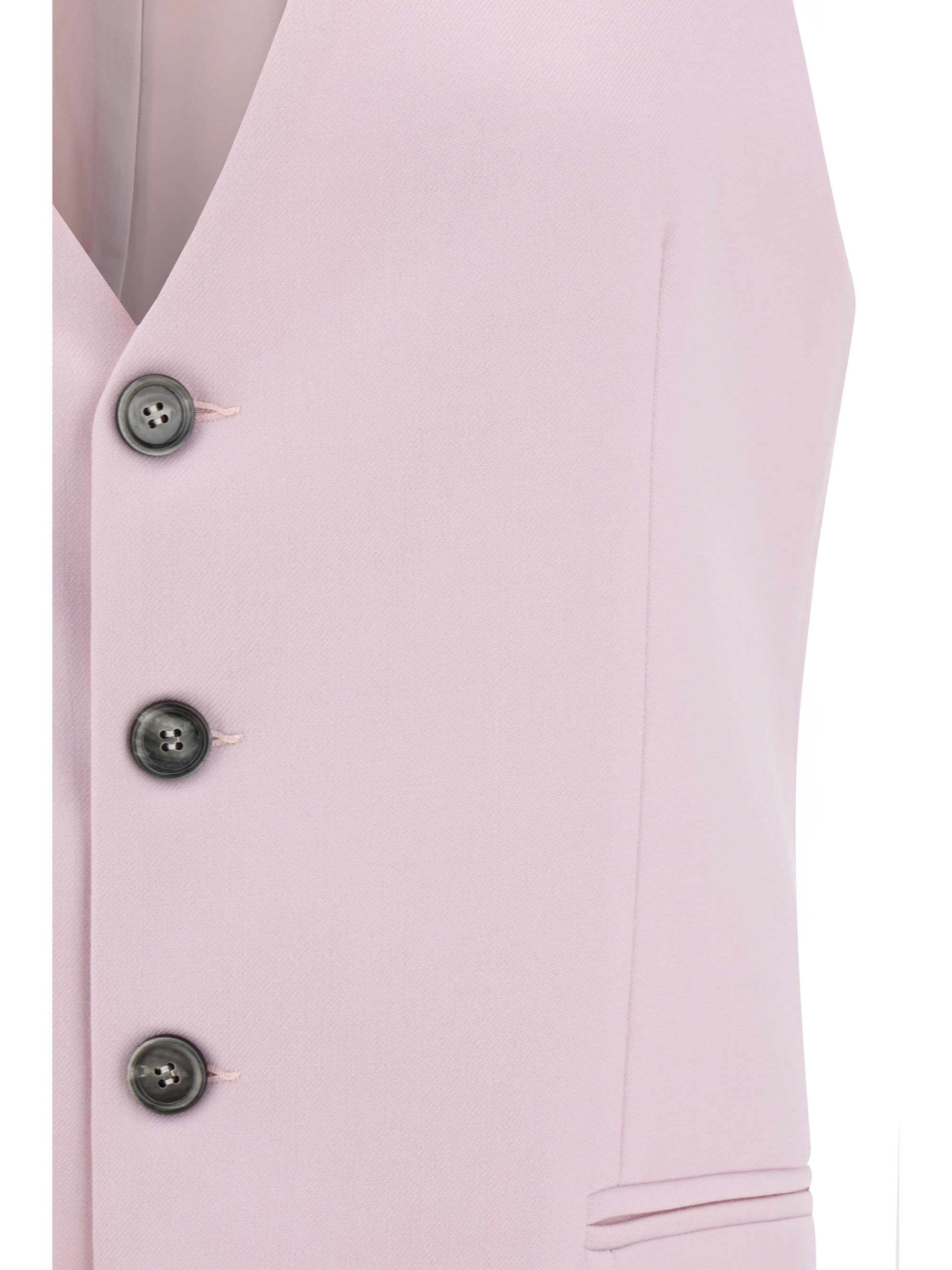【送料&関税込】Ami Alexandre Mattiussi Pink Wool Vest Ami Alexandre Mattiussi Vest | italist