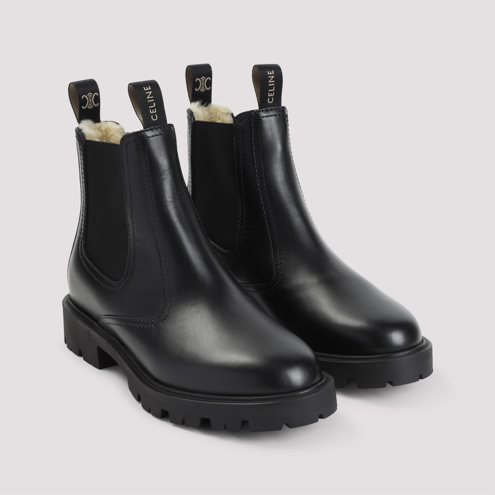 ショートブーツ・ブーティ Celine Shearling 35 Chelsea Boots Celine Shearling 35 Chelsea Boots | italist