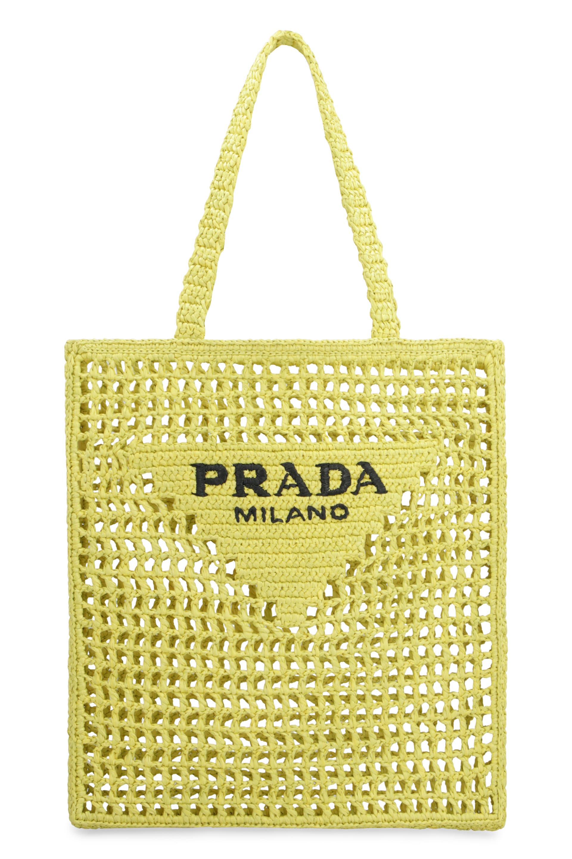 PRADA ベージュ かごバッグ トートバッグ
