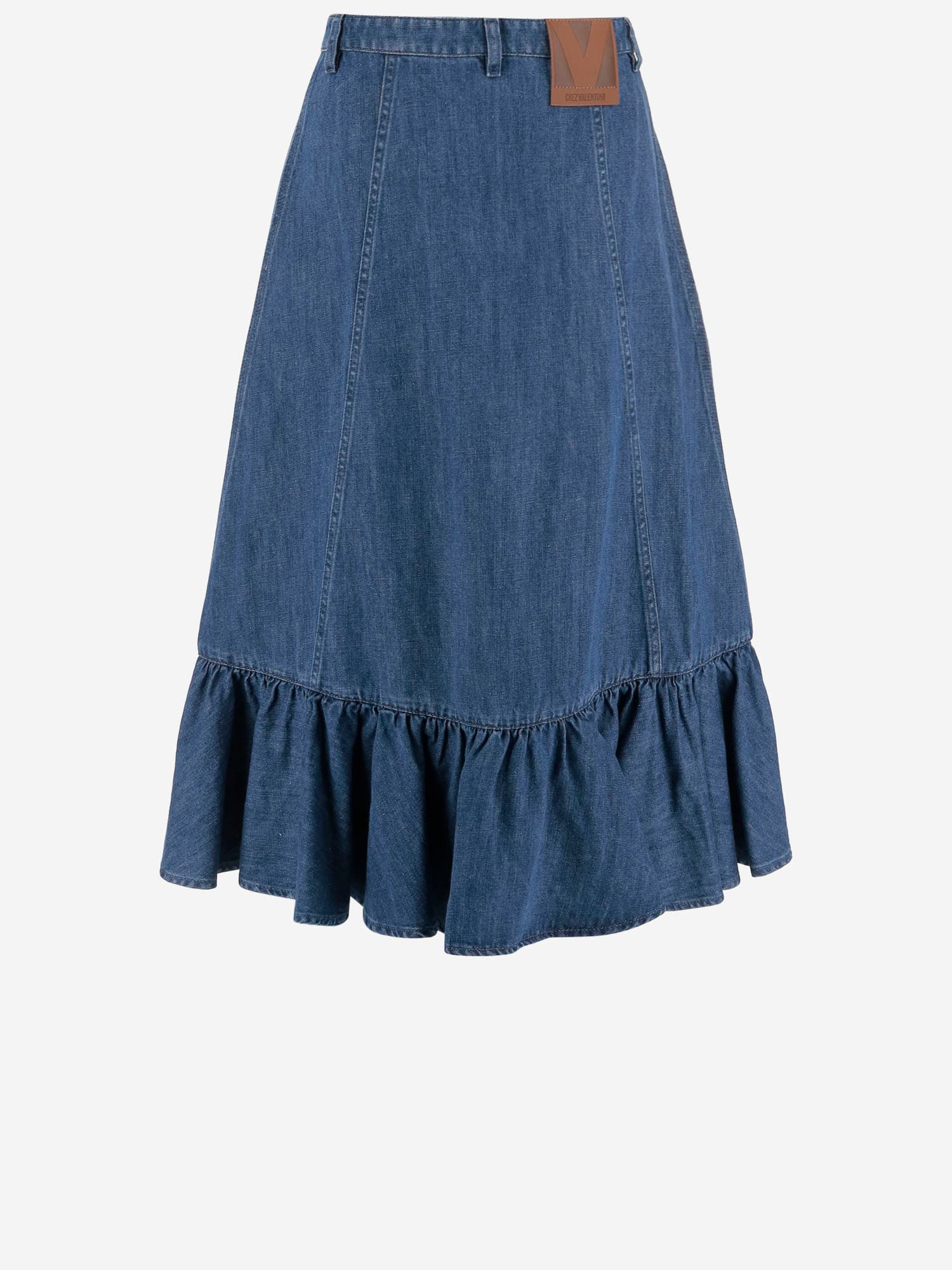 【送料&関税込】Valentino Cotton Blend Skirt With Ruffle Valentino Cotton Blend Skirt With Ruffle | italist