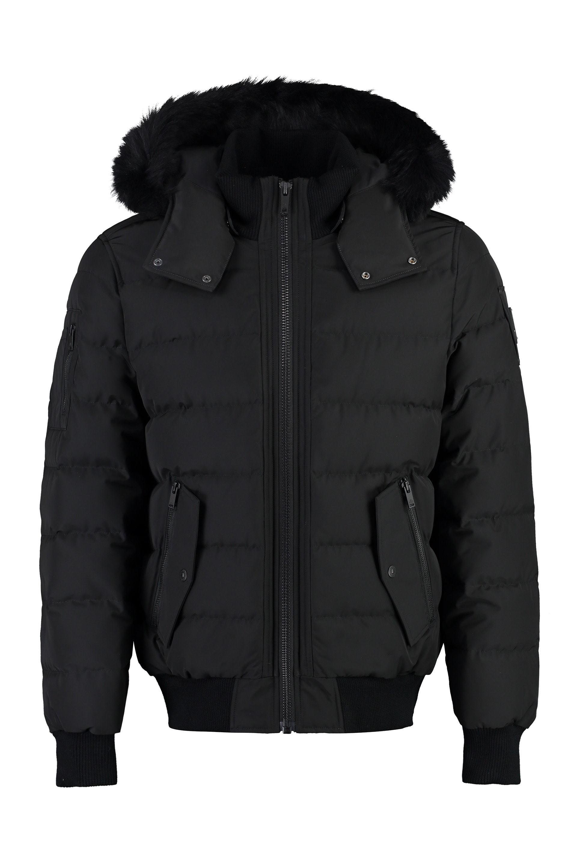 Moose Knuckles Onyx Scotchtown Nylon Bomber Jacket | italist