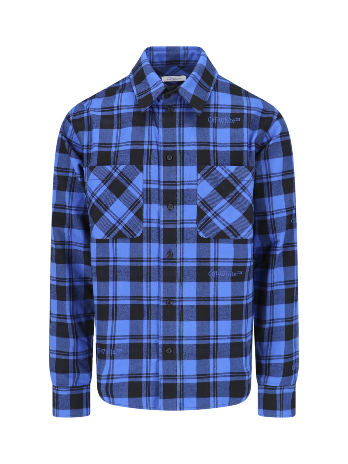 Off White Checked Flannel Shirt italist