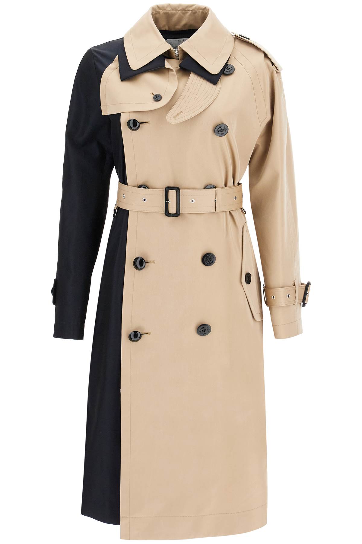 SACAI♡ Cotton Gabardine Coat - NAVY x BEIGE 215 SACAI♡ Cotton Gabardine Coat - NAVY x BEIGE 215
