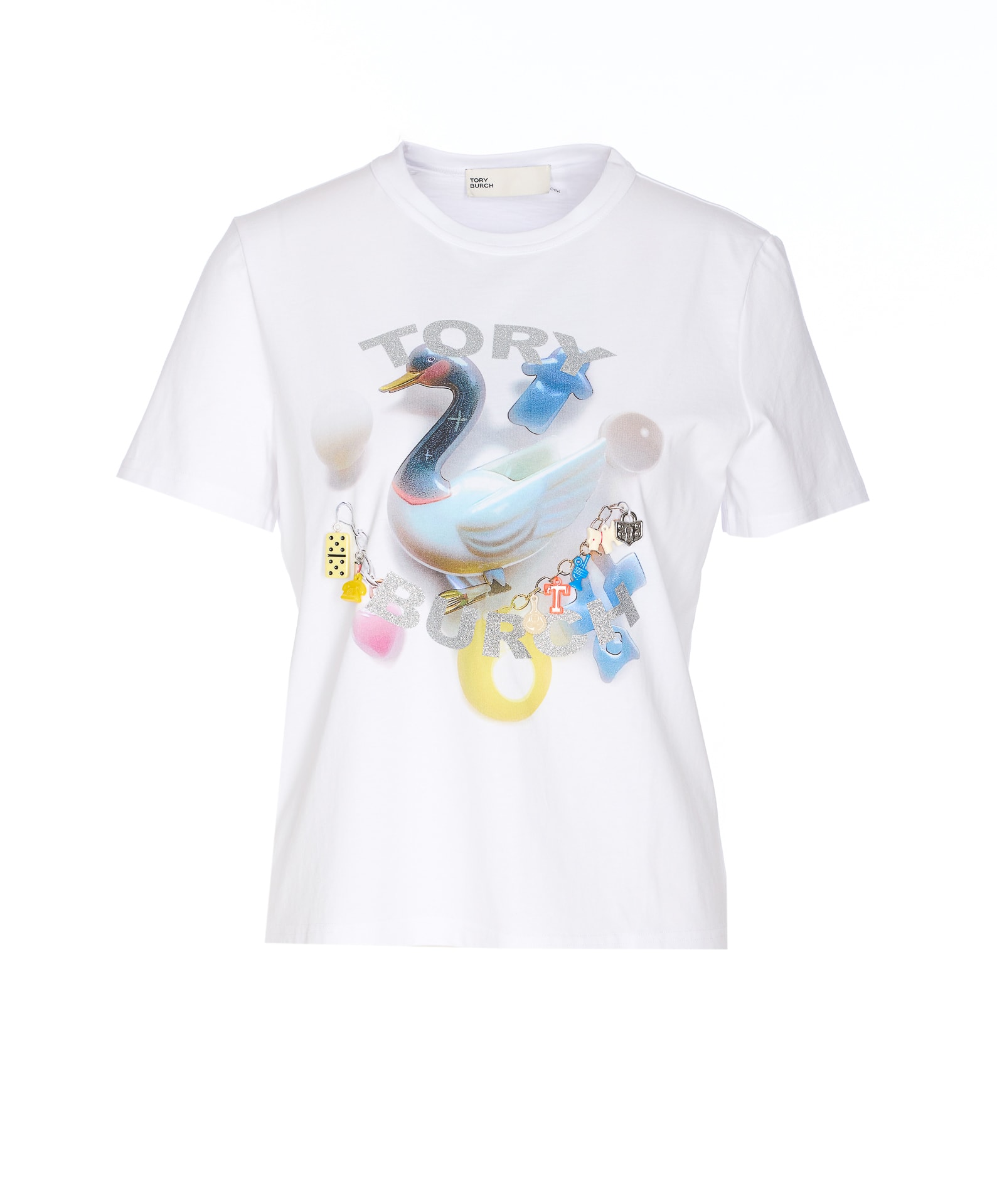 【Tory Burch】ラッキーダックTシャツ Lucky Duck Cotton T-shirt: Women's Designer Tops | Tory Burch