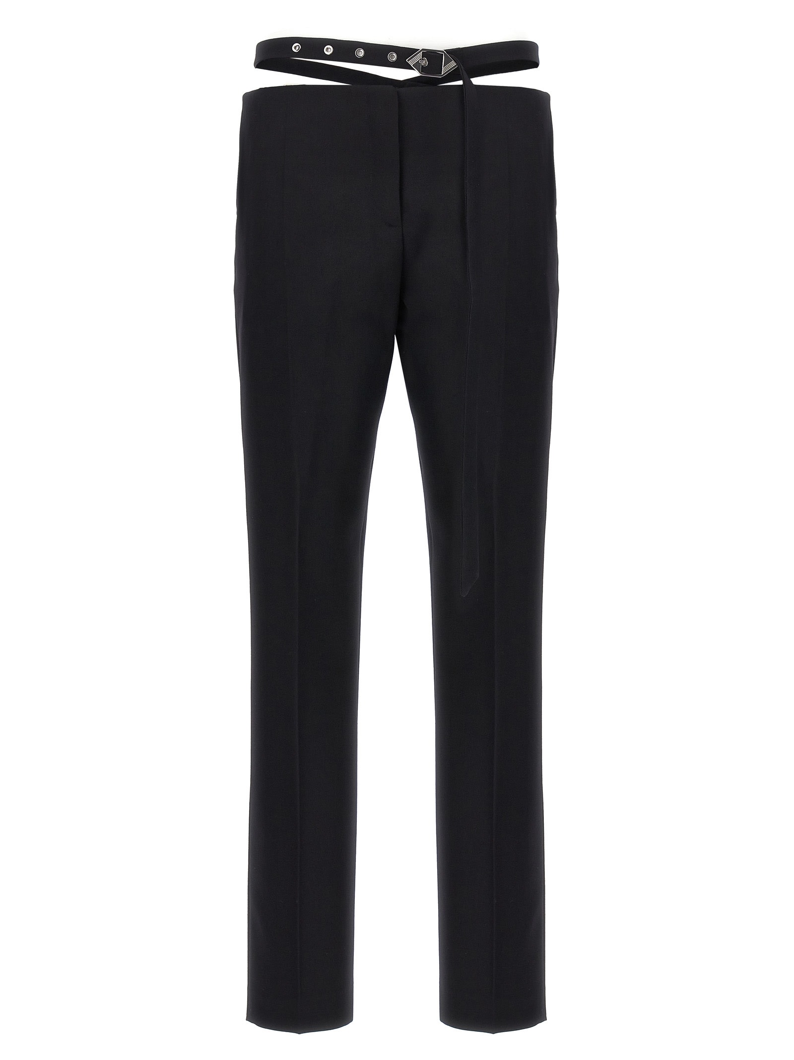 パンツ THE ATTICO Belt detail trousers Black 241WCP167W046 The Attico Belt Detail Trousers | italist