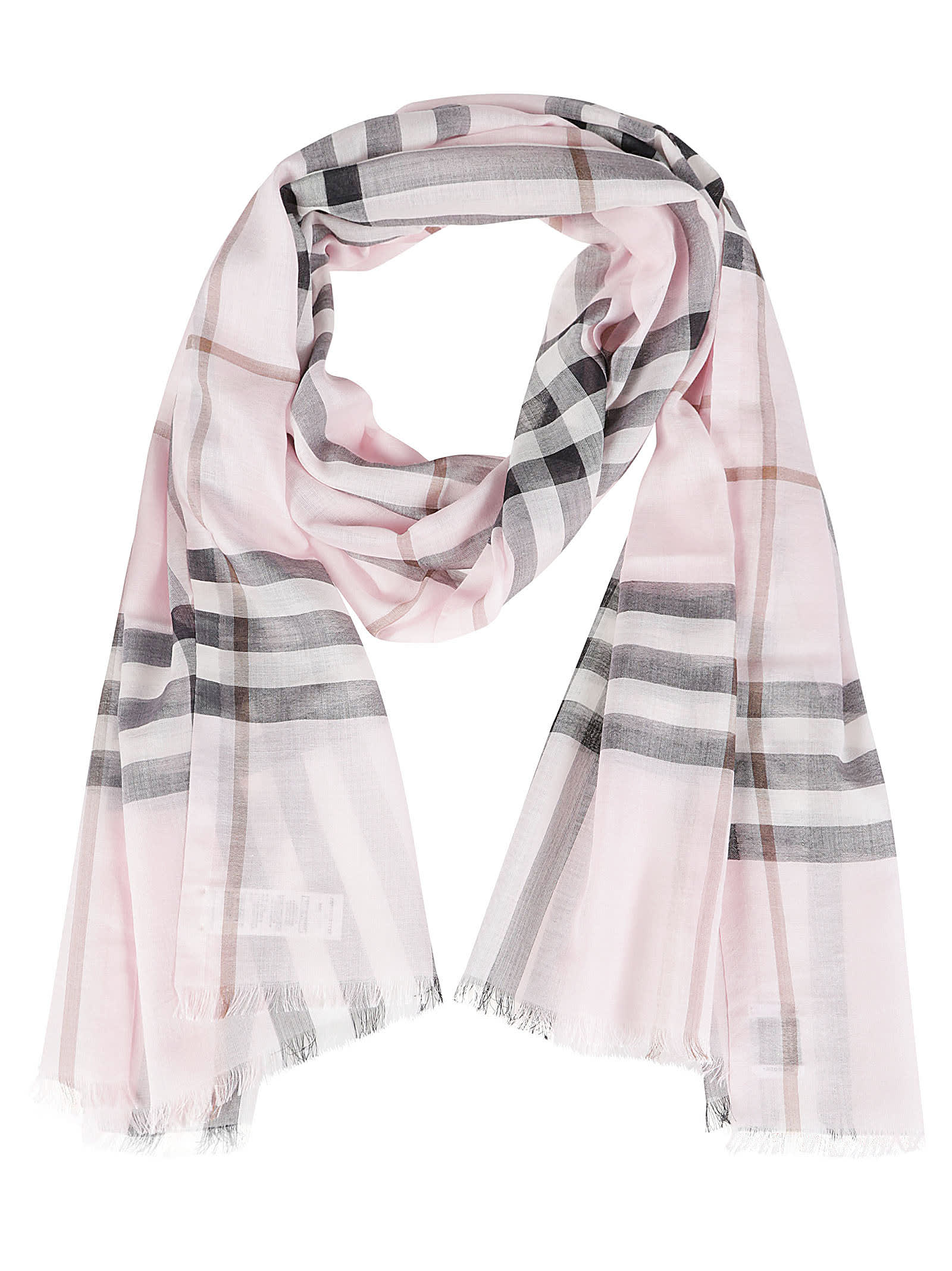 【送料&関税込】Burberry Silk Gauze Maxi Scarf - Unisex Burberry Silk Gauze Maxi Scarf | italist