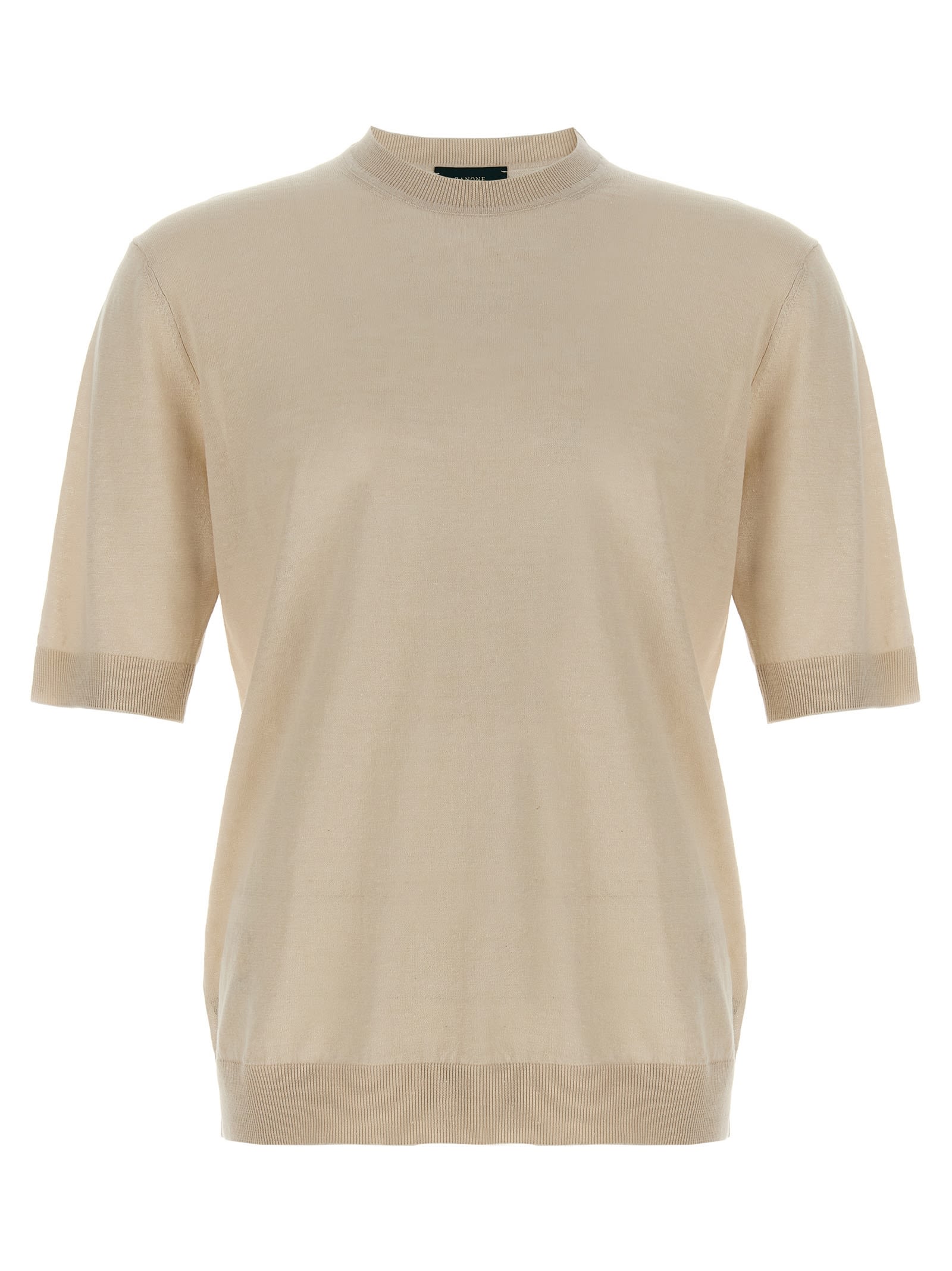 Tシャツ・カットソー ZANONE SS25 Linen cotton t-shirt (810184Z1353 Z0913) Zanone Linen Cotton T-Shirt - White - Men | 810184Z1353Z0913