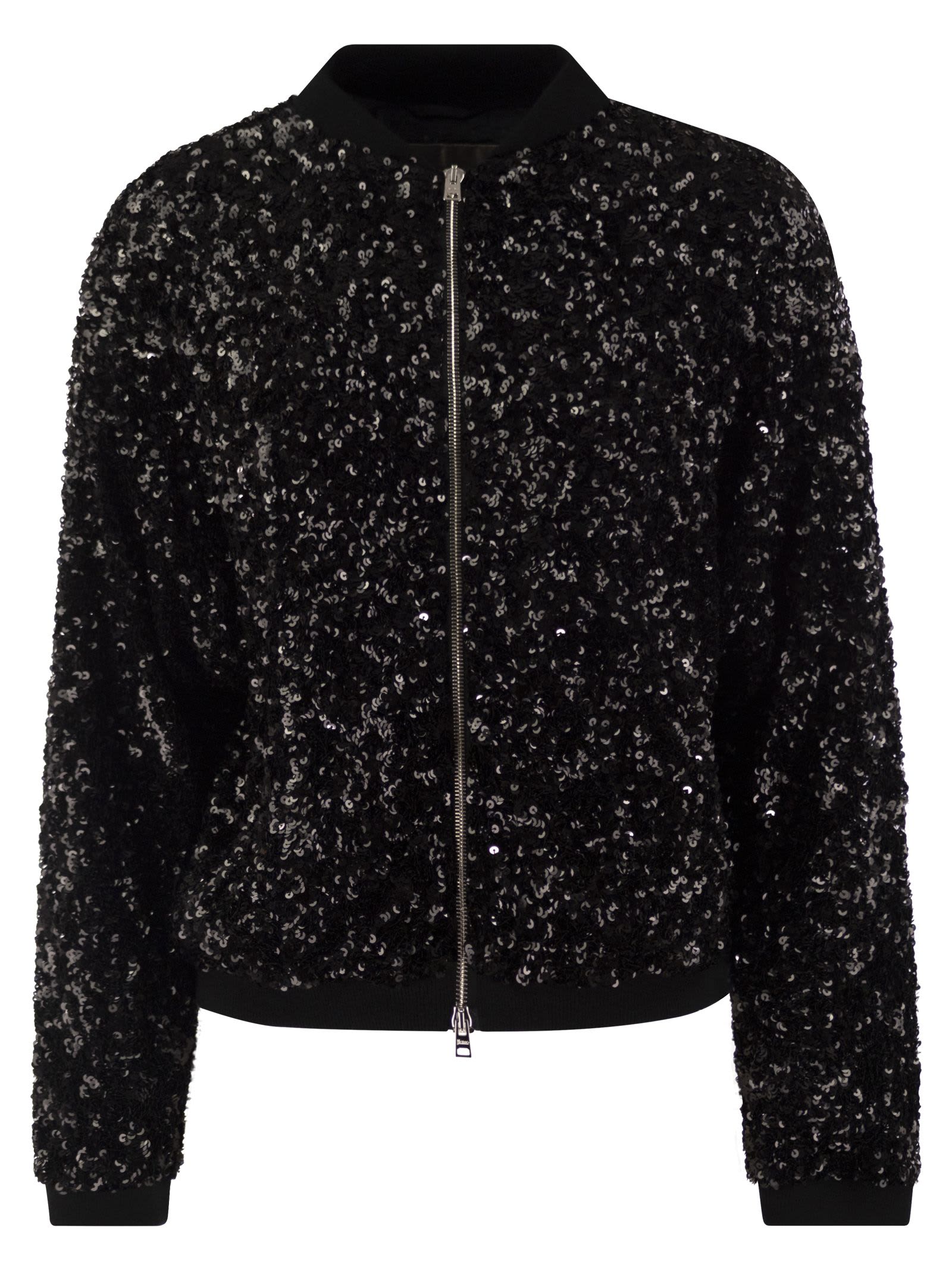 Herno Bomber Jacket With Sequins italist