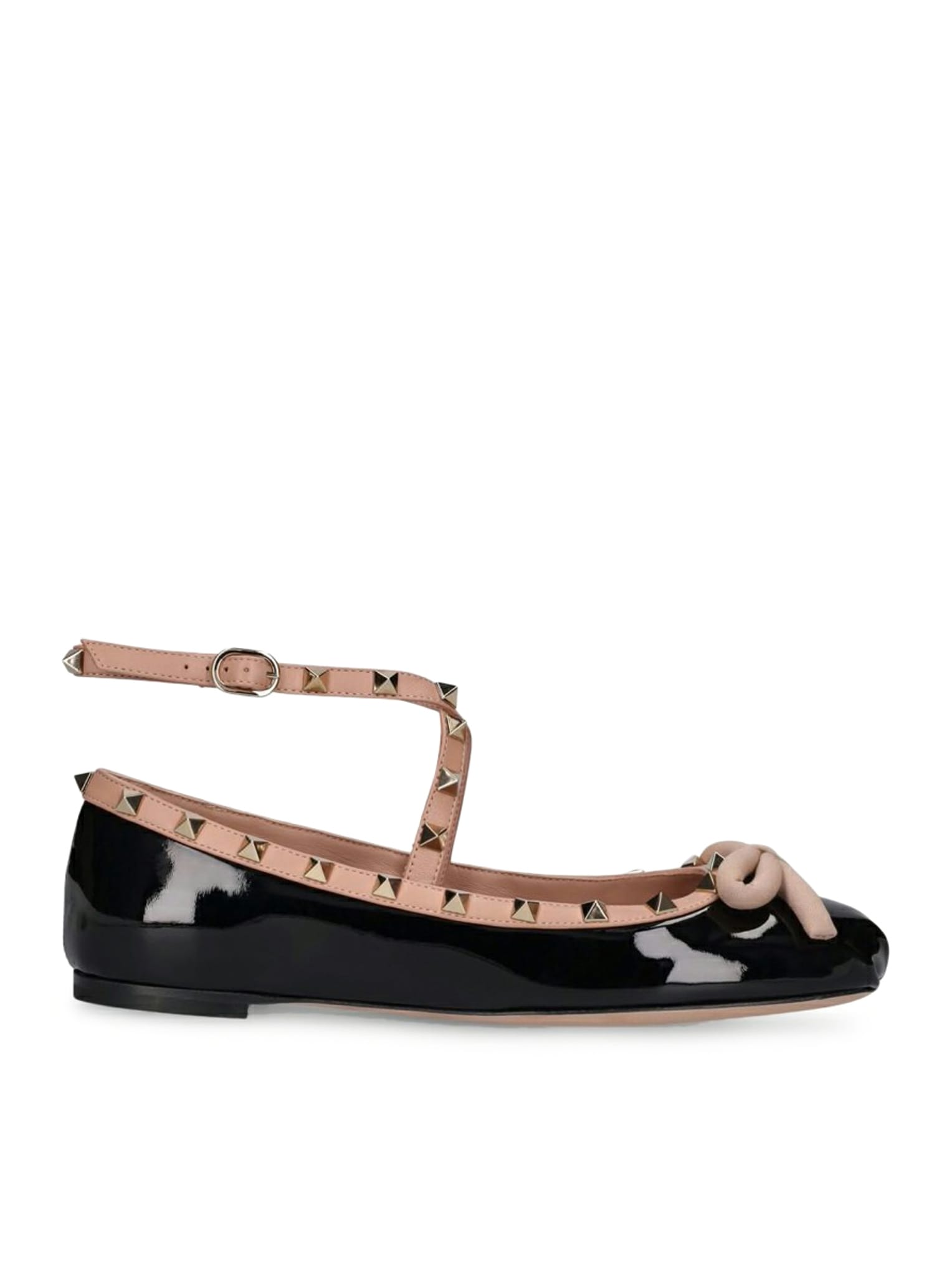バレエシューズ Valentino Garavani Rockstud Patent Leather Ballerinas Valentino Garavani Rockstud Patent Leather Ballerinas | Saks