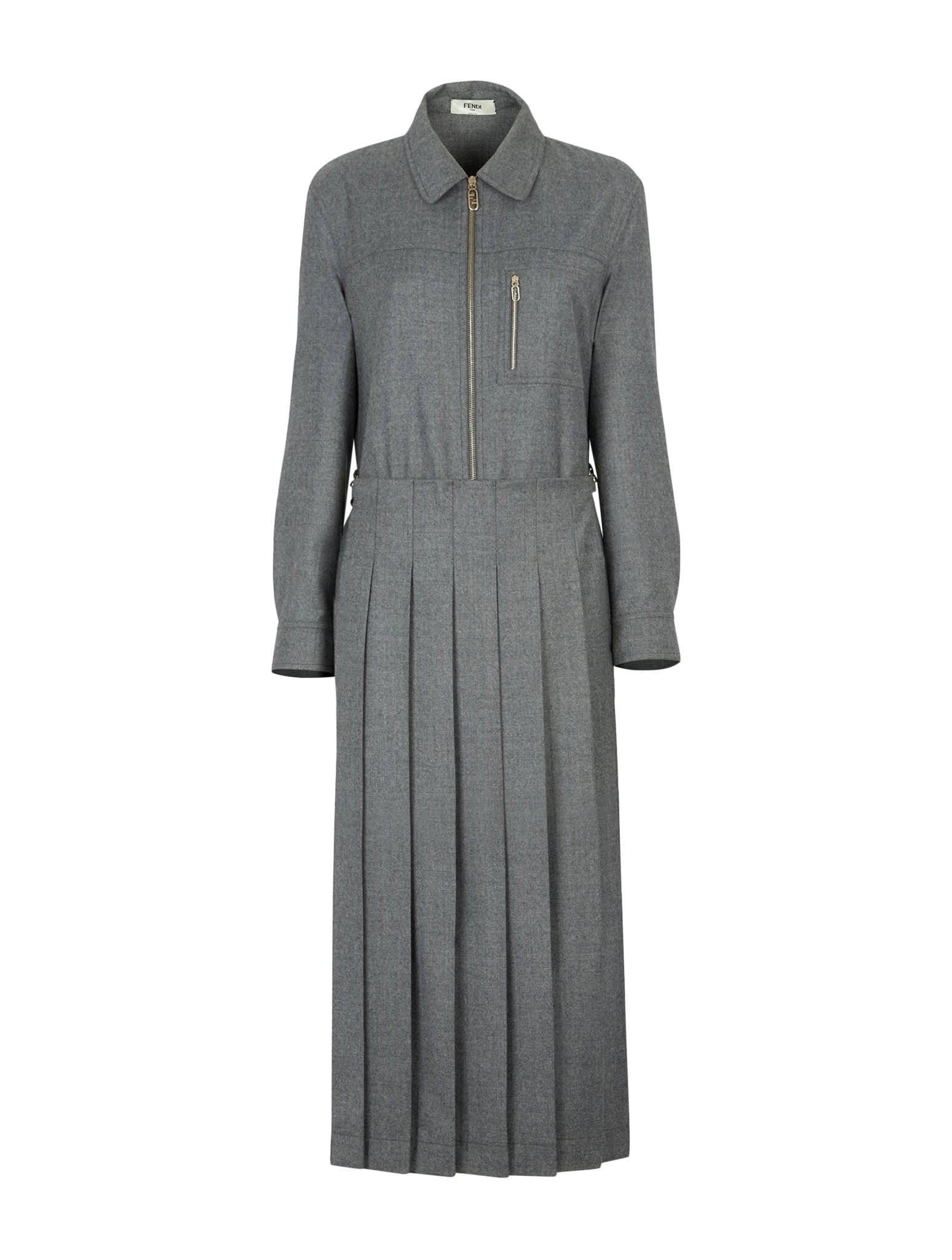 dress flattened wool