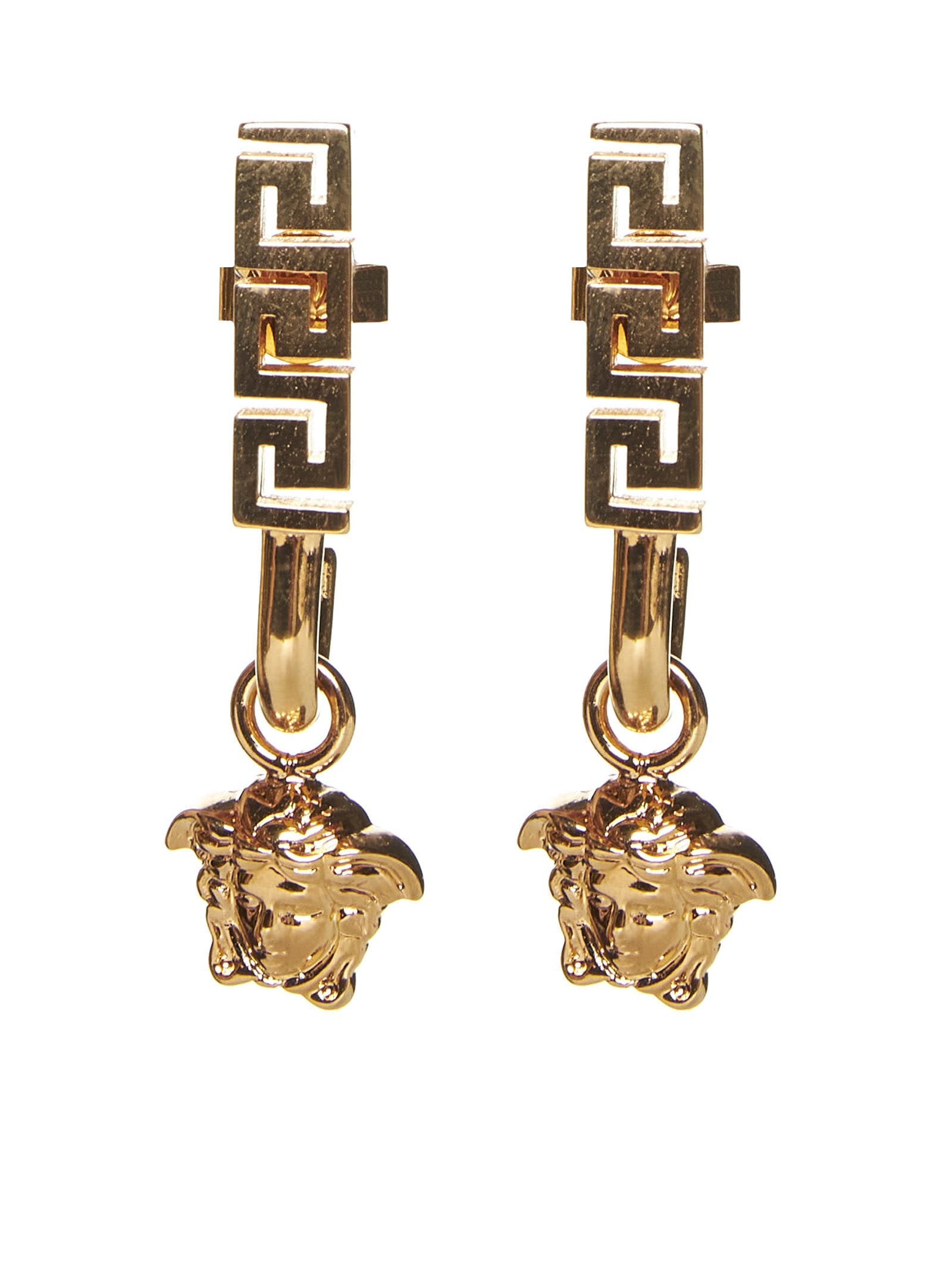 ピアス Versace 1005333 1A00638 MEDUSA BIGGIE Earrings Versace Medusa Round Biggie Stud Earrings | Neiman Marcus