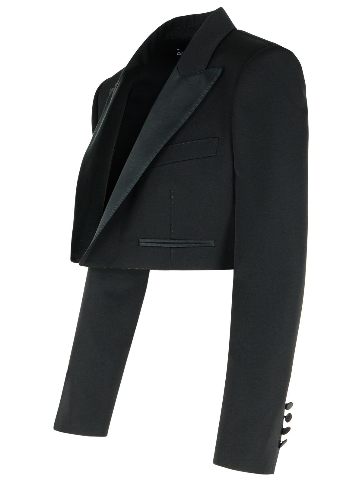 ジャケット Dolce & Gabbana Black Stretch Wool Blend Blazer Dolce & Gabbana Black Wool Blend Blazer | italist