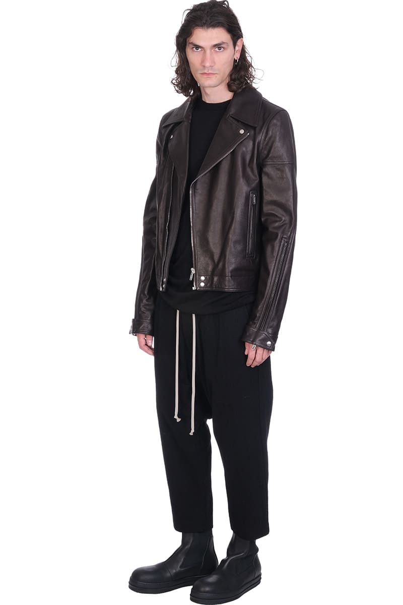 Rick Owens Dracubiker Biker Jacket In Black Leather | italist