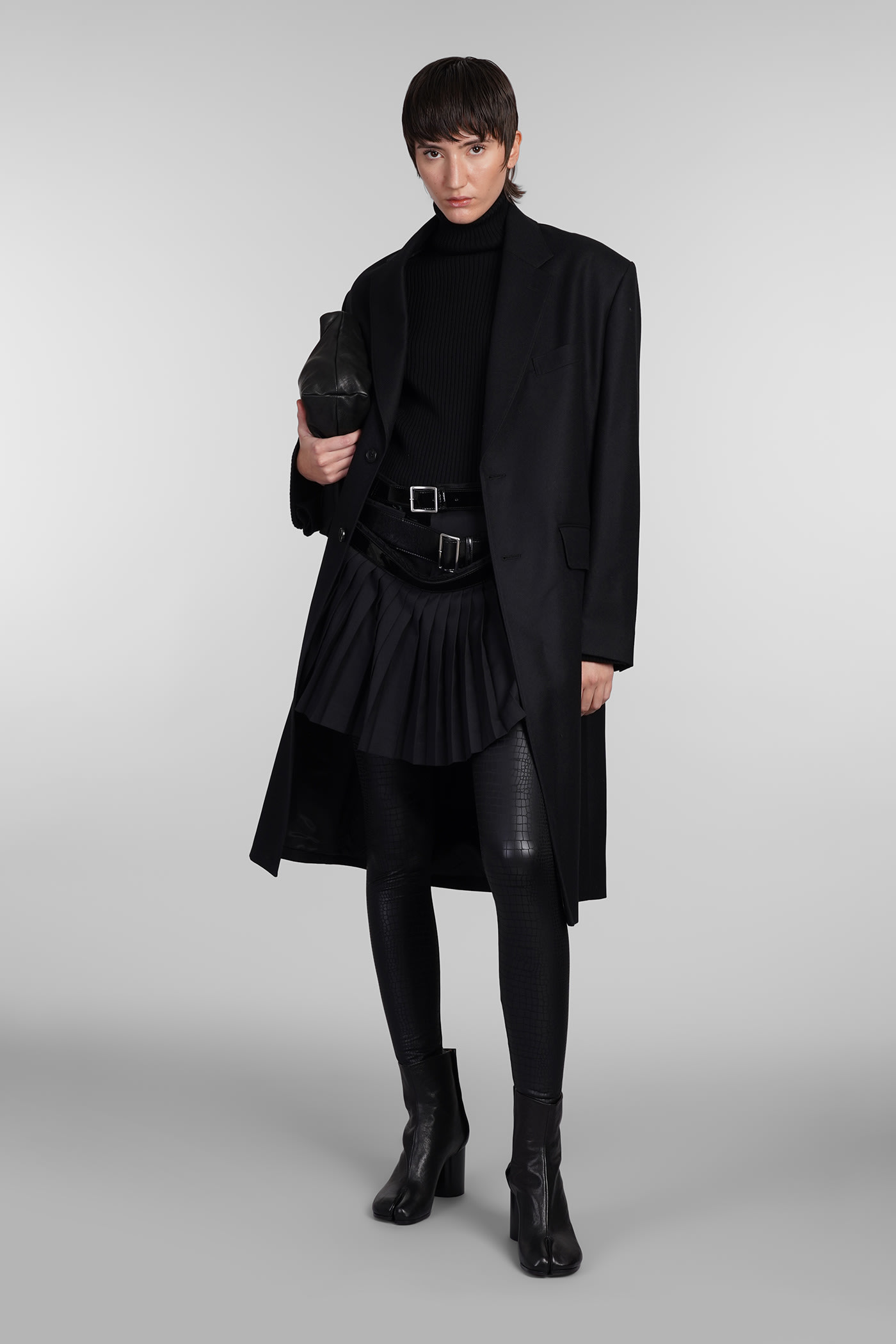 Junya Watanabe Coat In Black Wool | italist Junya Watanabe Coat In Black Wool | italist