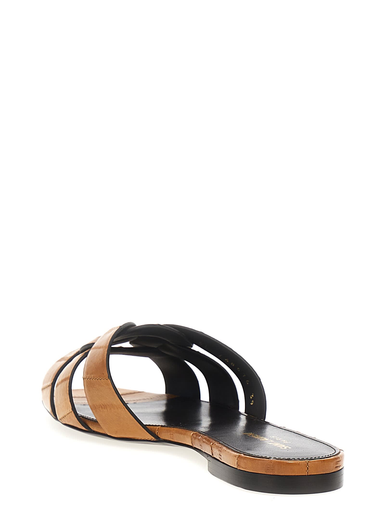 サンダル・ミュール Saint Laurent 'Tribute Nu Pieds mules (571952BDA00 2206) Tribute MULES in smooth leather | Saint Laurent | YSL US