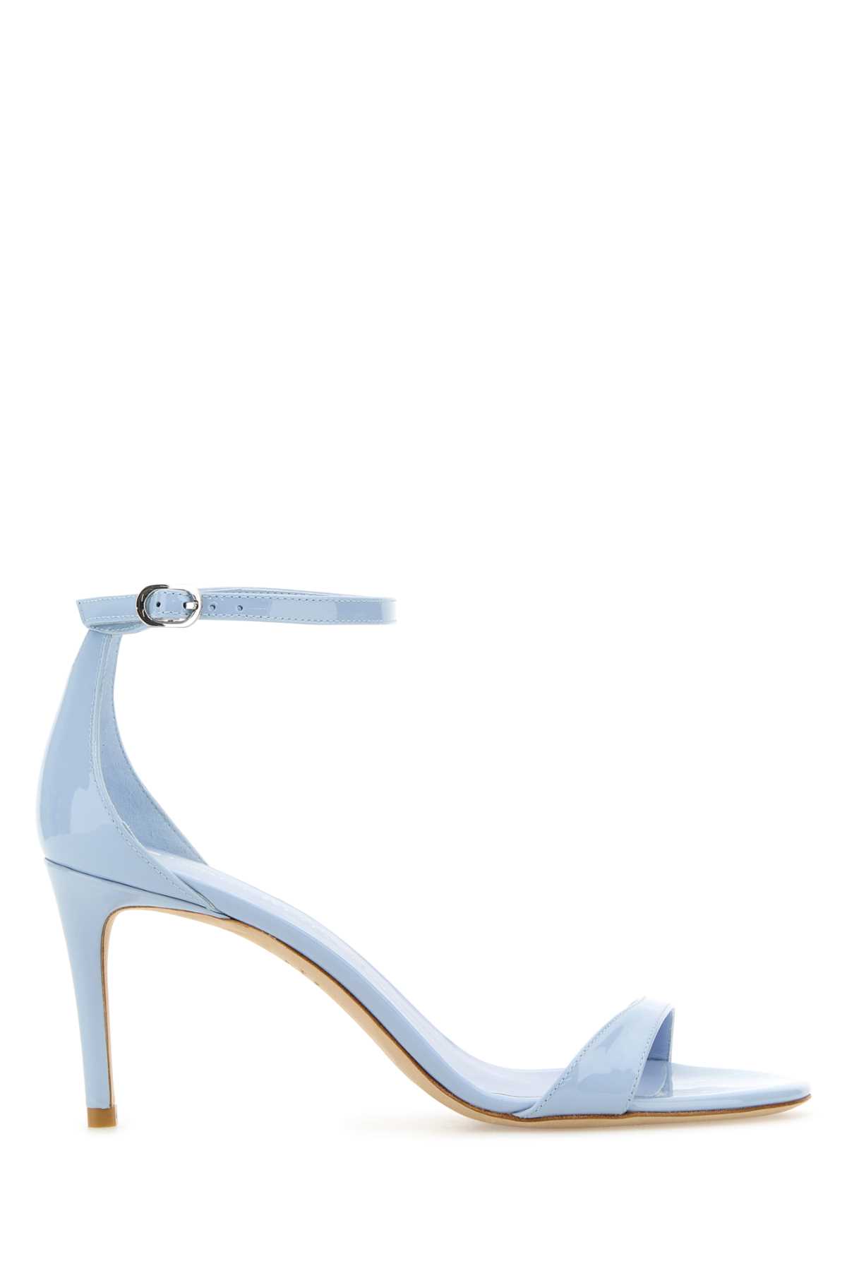 サンダル・ミュール STUART WEITZMAN Pastel Light Blue Leather Nudist Ii Sandals Stuart Weitzman Pastel Light Blue Leather Nudist Ii Sandals