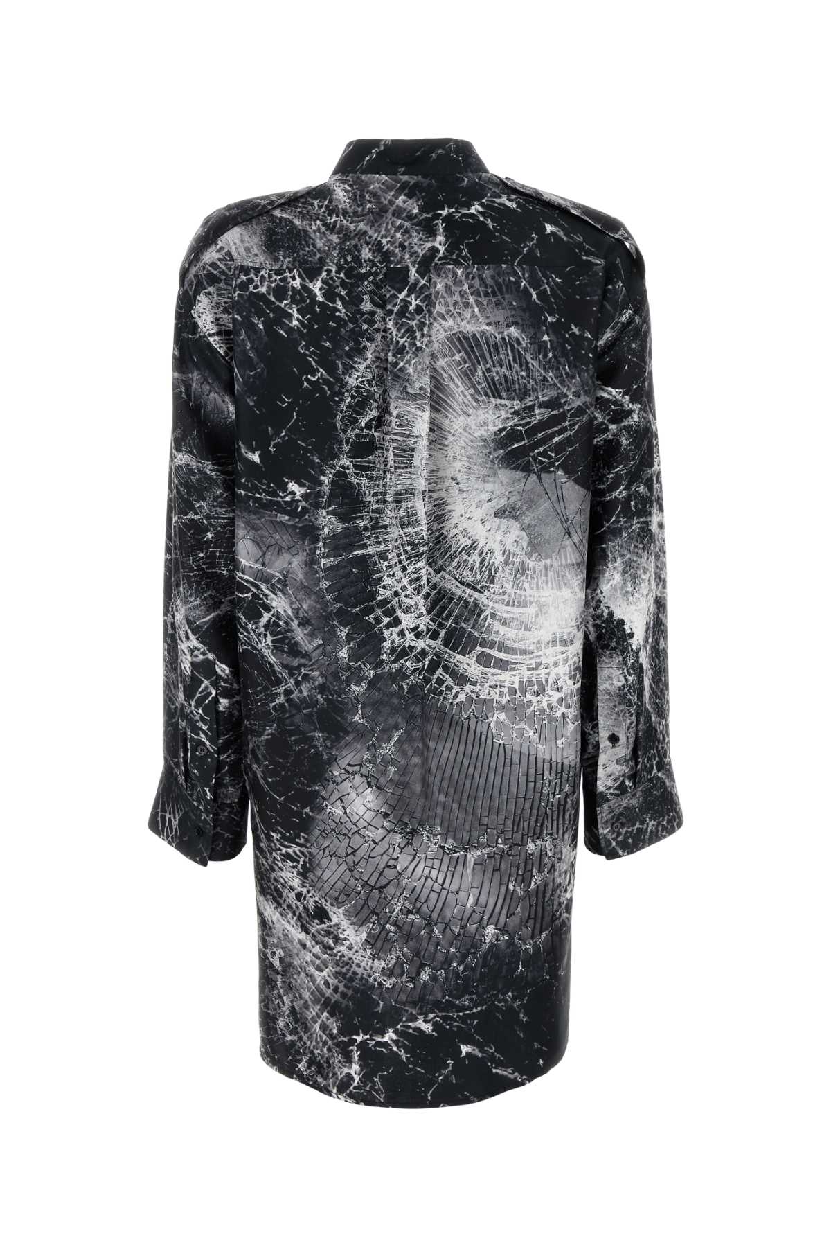 Alexander McQueen Printed Silk Shirt Dress | italist, ALWAYS