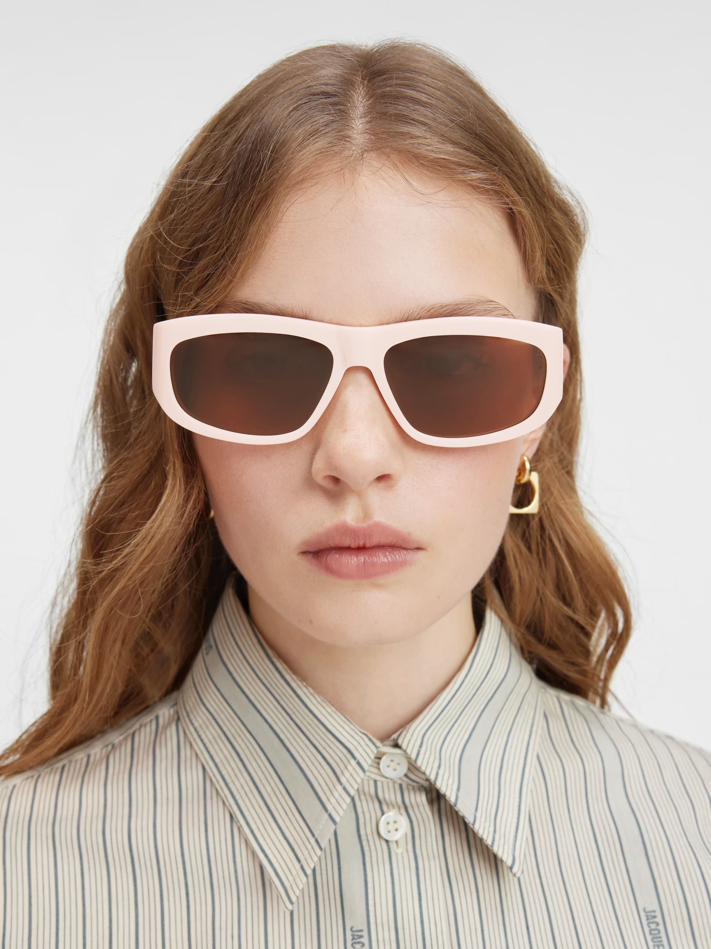【送料&関税込】Jacquemus Pilota - Beige Sunglasses - Unisex Jacquemus Pilota - Beige Sunglasses | italist