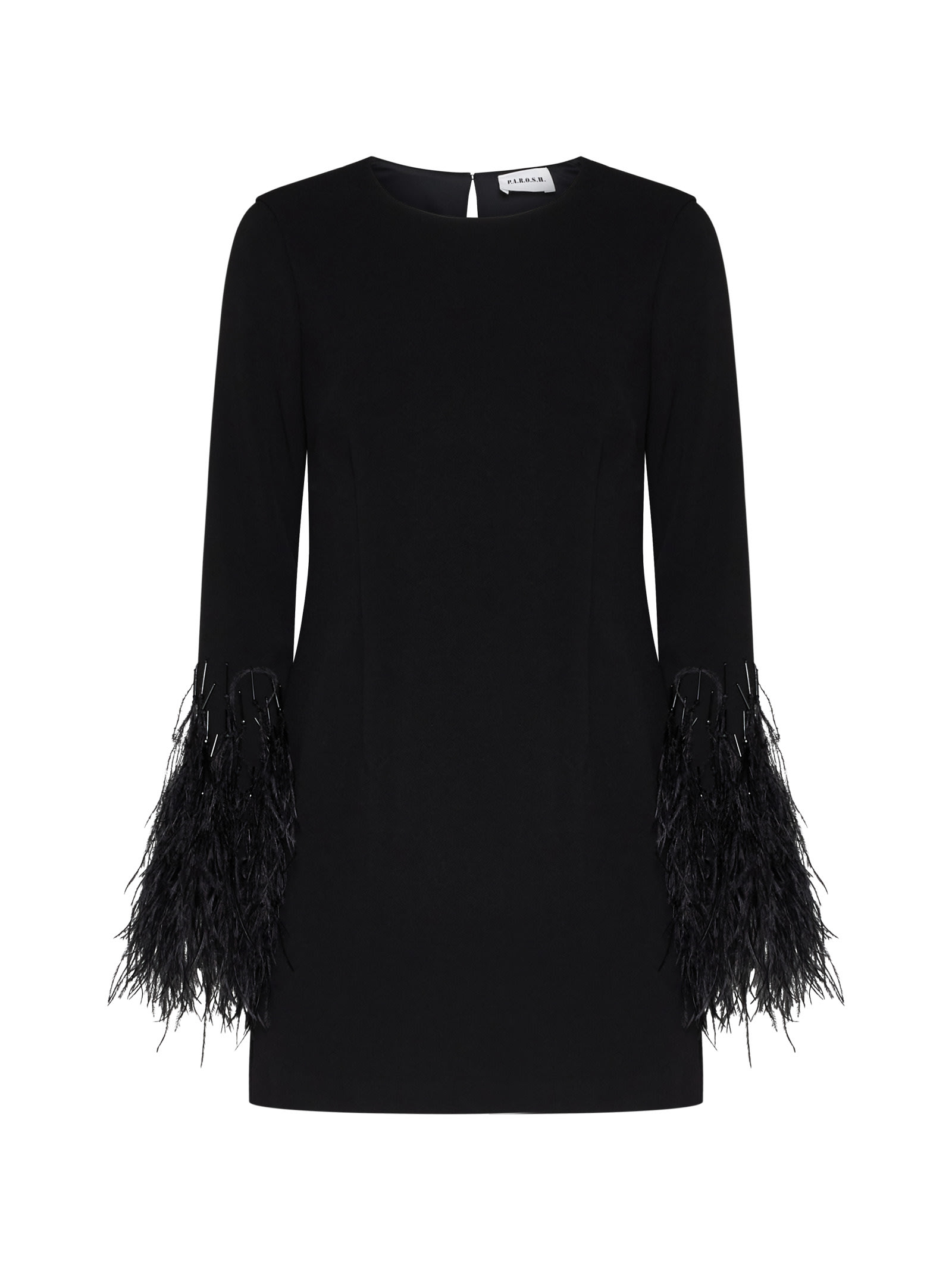 pop feathers mini dress