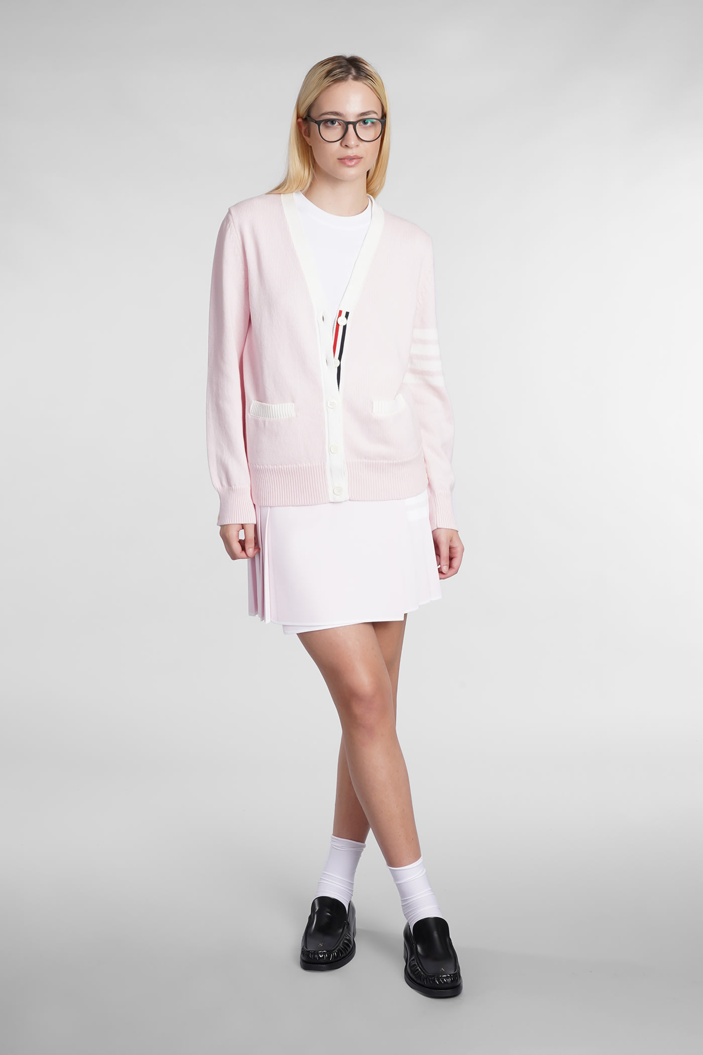 スカート THOM BROWNE Pastel Pink Viscose Blend Mini Skirt Thom Browne Pastel Pink Viscose Blend Mini Skirt | italist