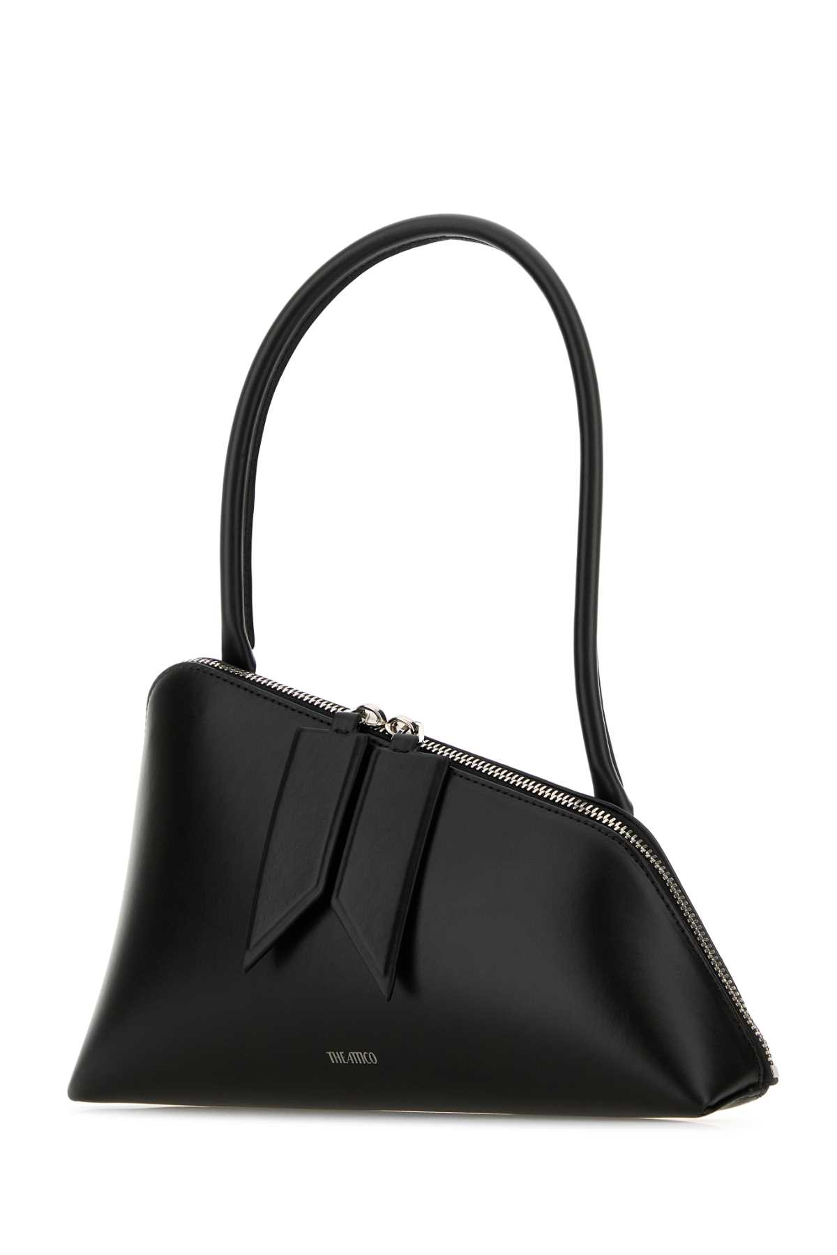 トートバッグ THE ATTICO Black Leather Sunrise Shoulder Bag The Attico Black Leather Sunrise Shoulder Bag | italist