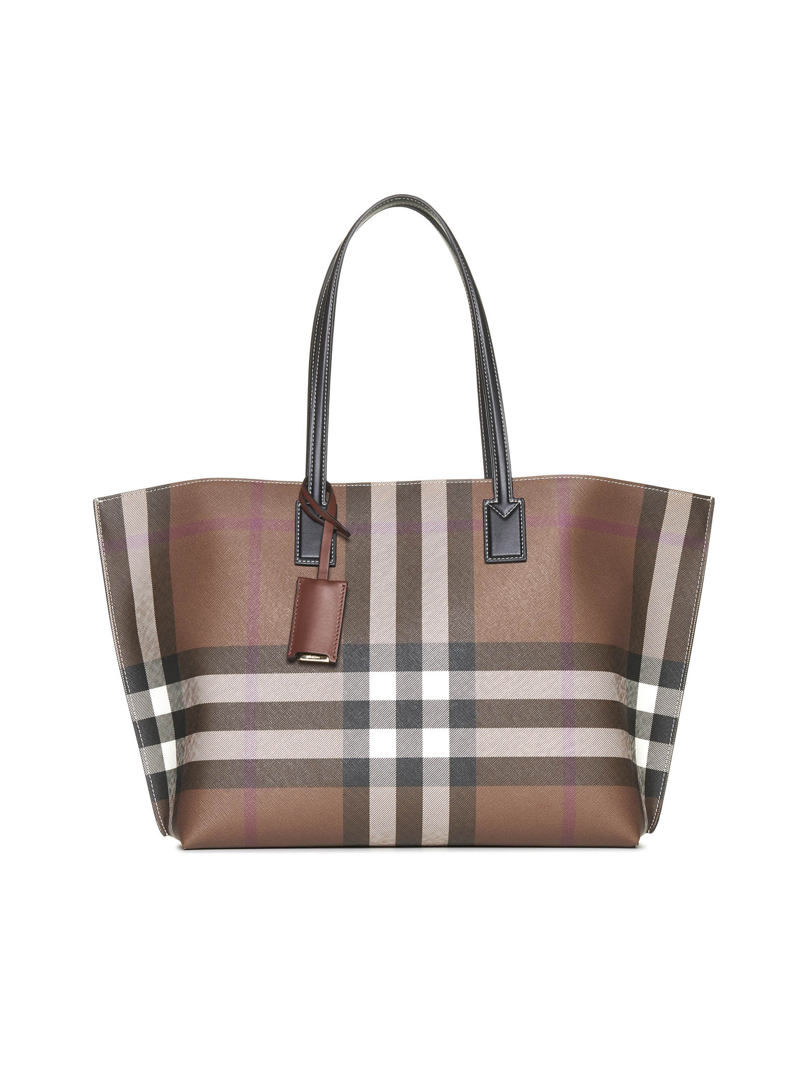 ★【BURBERRY】 Check Pocket Tote Bag★ Burberry Check E-Canvas Tote Bag - Bergdorf Goodman