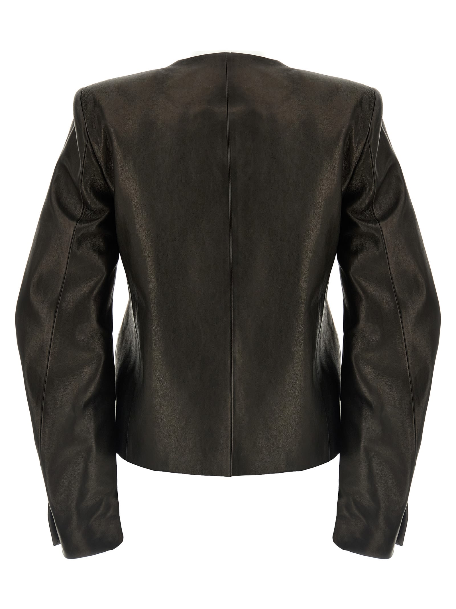 Khaite タルマンシャケット 6167729 200 KHAITE Shelman Jacket in Dark Brown | FWRD