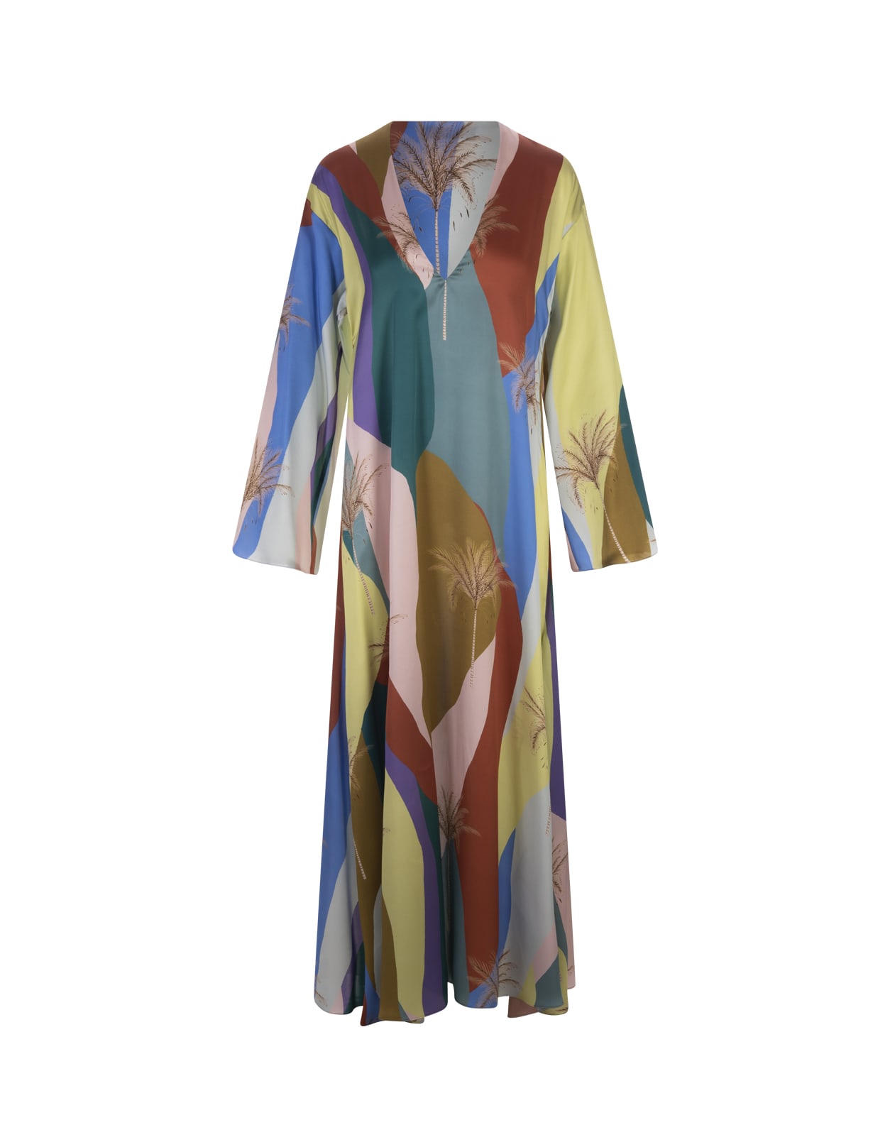 colorful sunset lena caftan