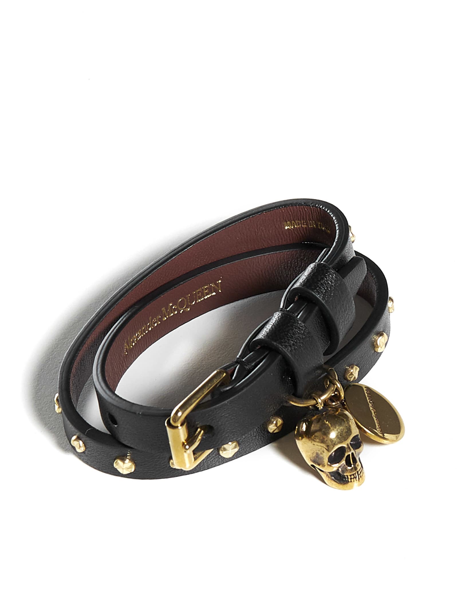 Alexander McQueen Double Wrap Skull Bracelet | italist