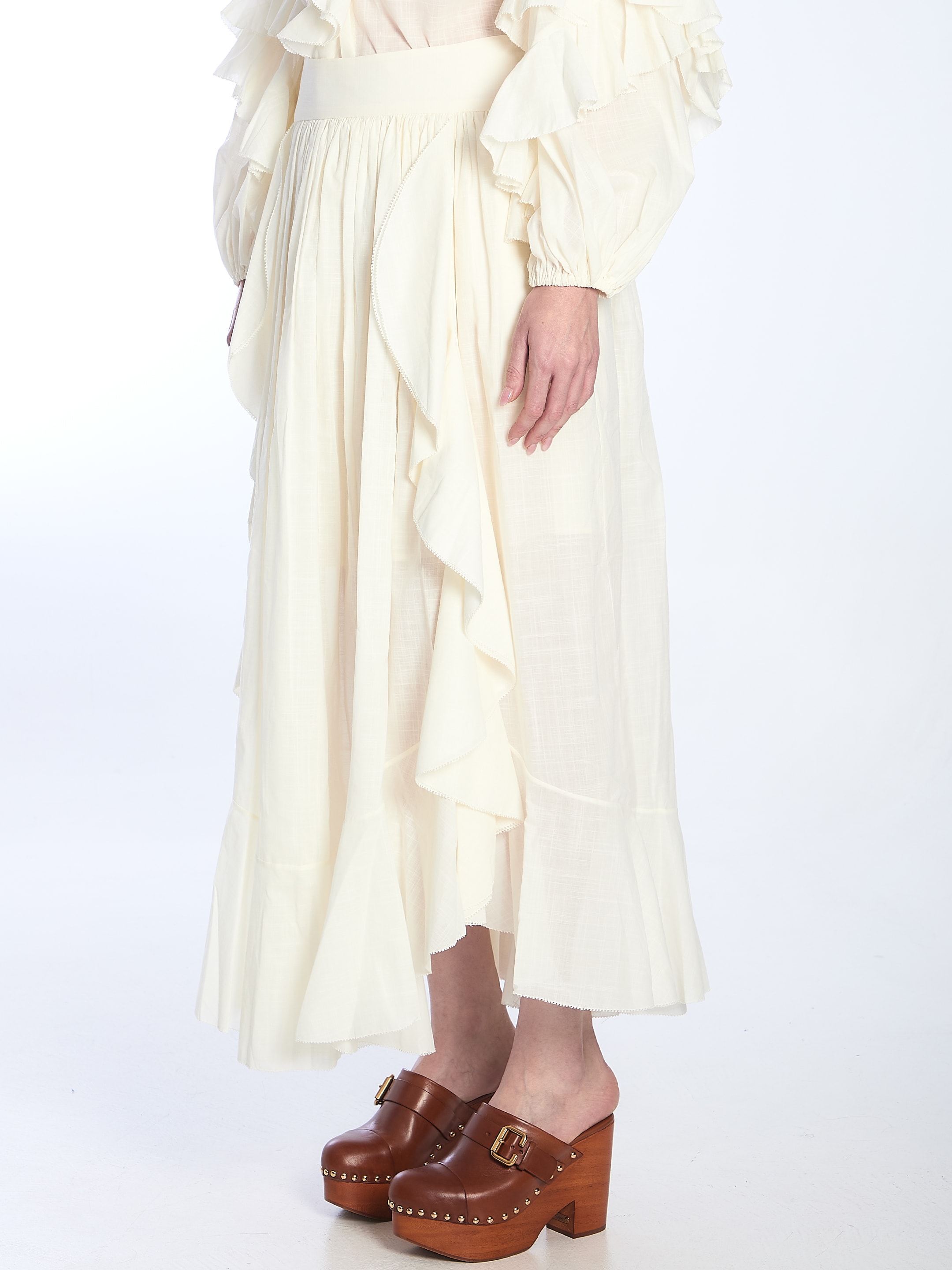 【送料&関税込】Zimmermann Acacia Ruffle Maxi Skirt Zimmermann Acacia Ruffle Maxi Skirt | italist